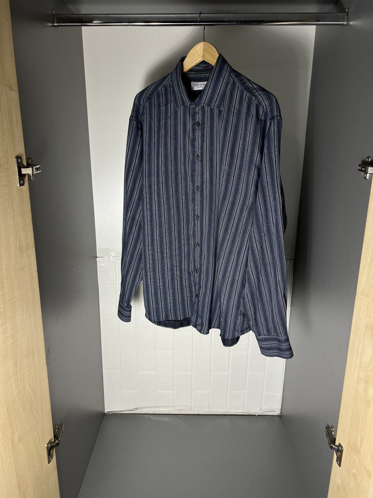Saint Laurent Paris VINTAGE YVES SAINT LAURENT CLASSIC CASUAL DESIGNER SHIRT 90s Size US XL / EU 56 / 4 - 9 Thumbnail