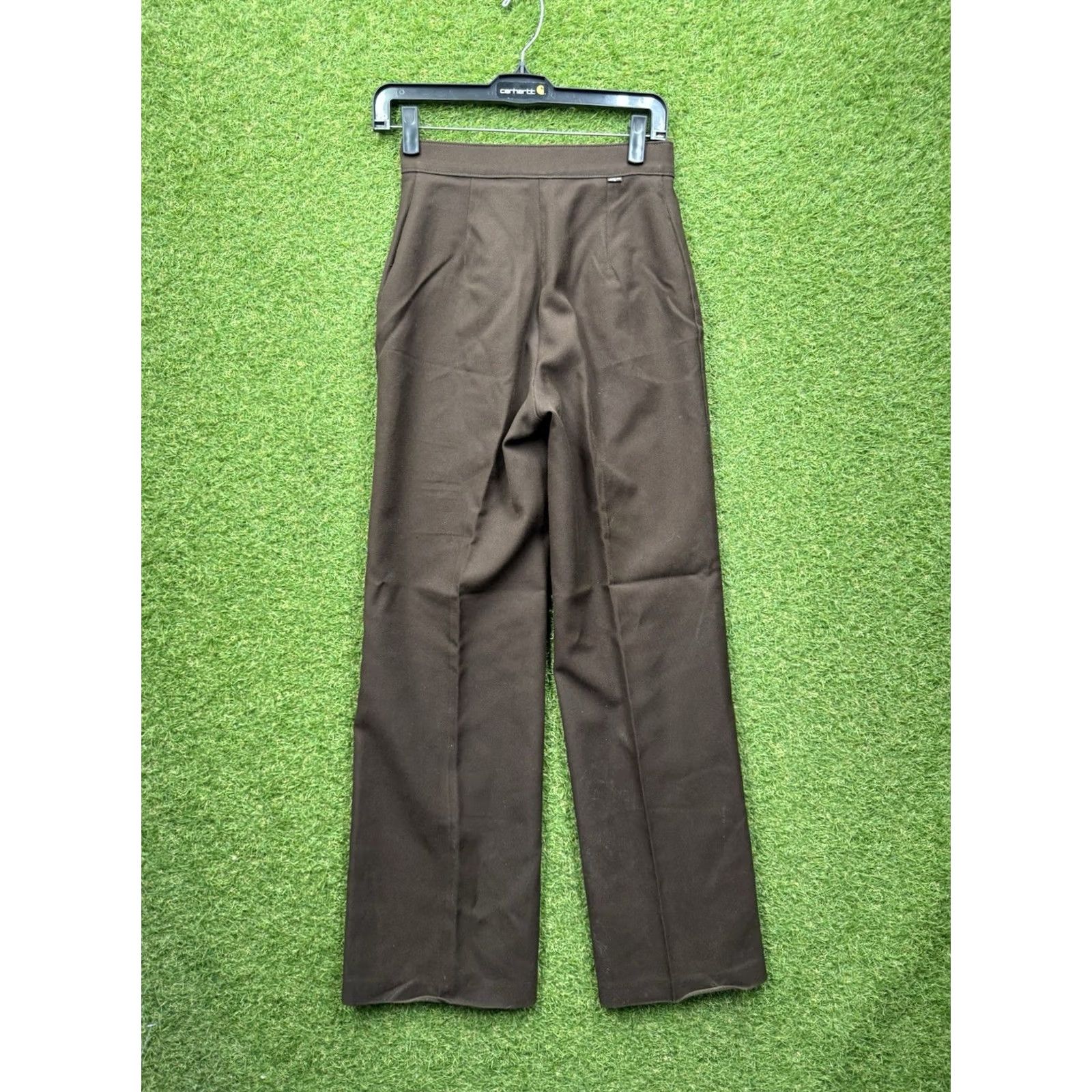 Levi's Vintage Levi's Pants Womens 10 Wide Leg Slacks Brown Pleated 1970s Polyester Inseam 32 Waist 25 Decade 1970s Mens Womens Girls Boys Size 32" / US 10 / IT 46 - 2 Thumbnail