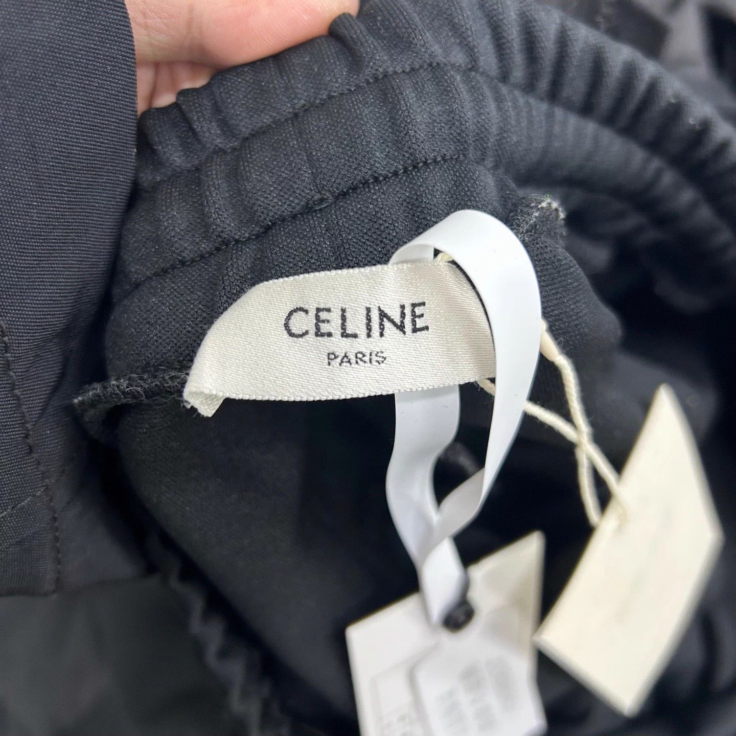 Celine Celine black stud drawstring pants XL Size 32" / US 10 / IT 46 - 3 Thumbnail