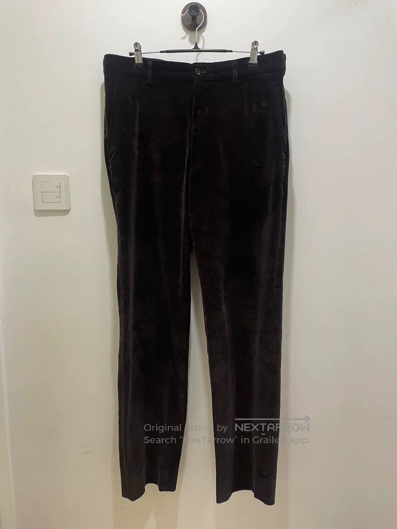 Comme des Garcons Comme Des Garcons size M Brown corduroy straight-leg suit Size 23" - 1 Thumbnail