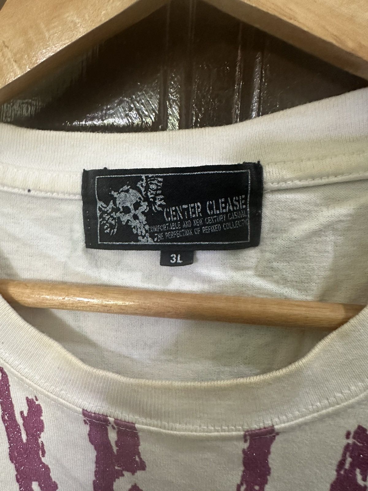 Band Tees × Japanese Brand Vintage Center Clease Punk rock Fake live White shirt Size US XL / EU 56 / 4 - 5 Thumbnail