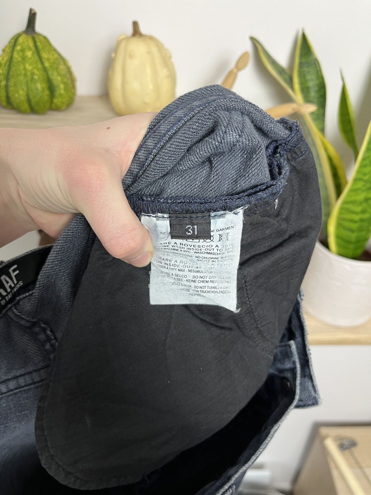 Raf Simons Raf By Raf Simons Washed grey Denim Jeans archive faded Size US 30 / EU 46 - 6 Thumbnail