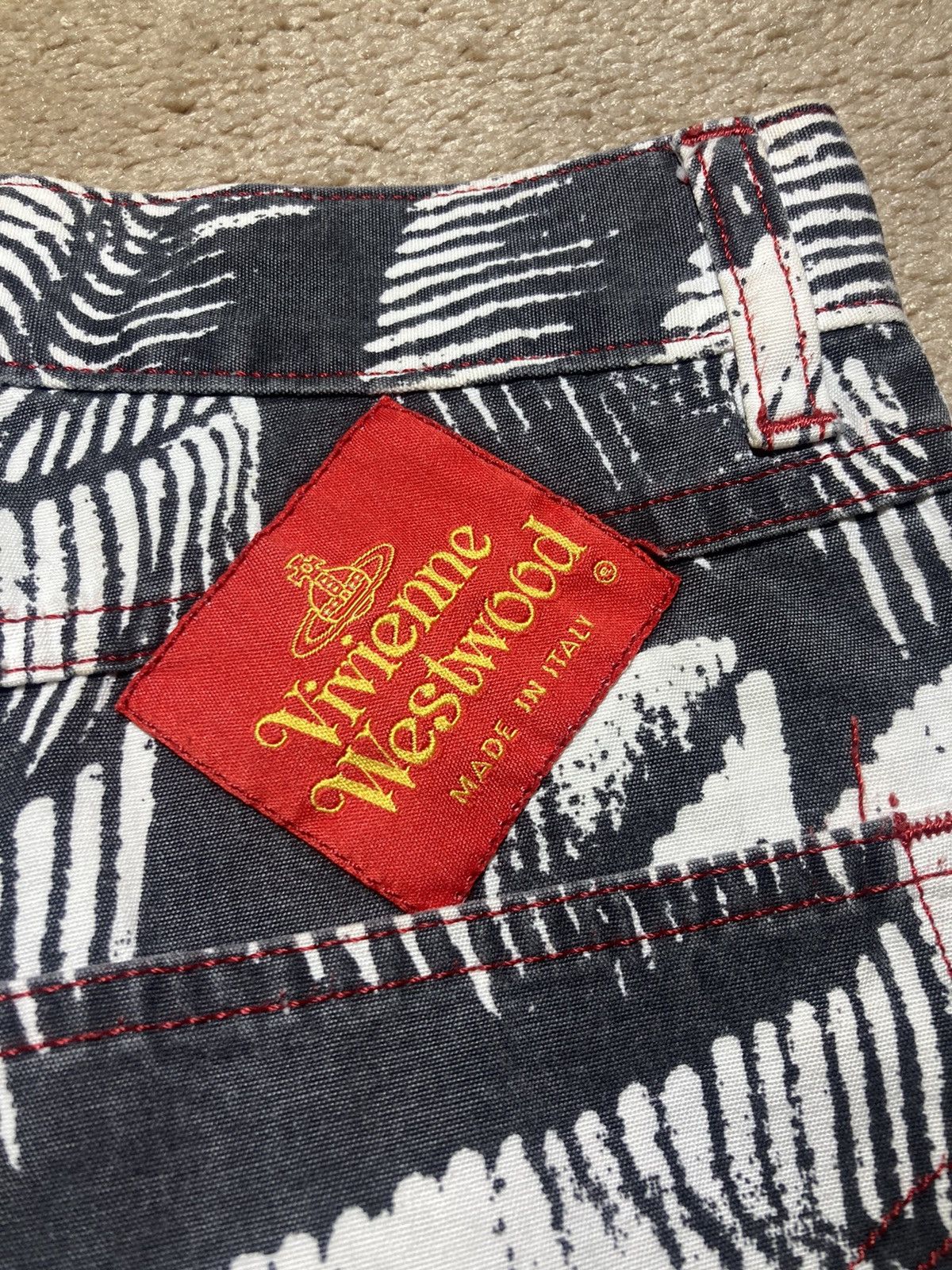 Vivienne Westwood 90s Vivienne Westwood Vintage Jeans Red Cafe Society 1990s Size 28" / US 6 / IT 42 - 11 Thumbnail