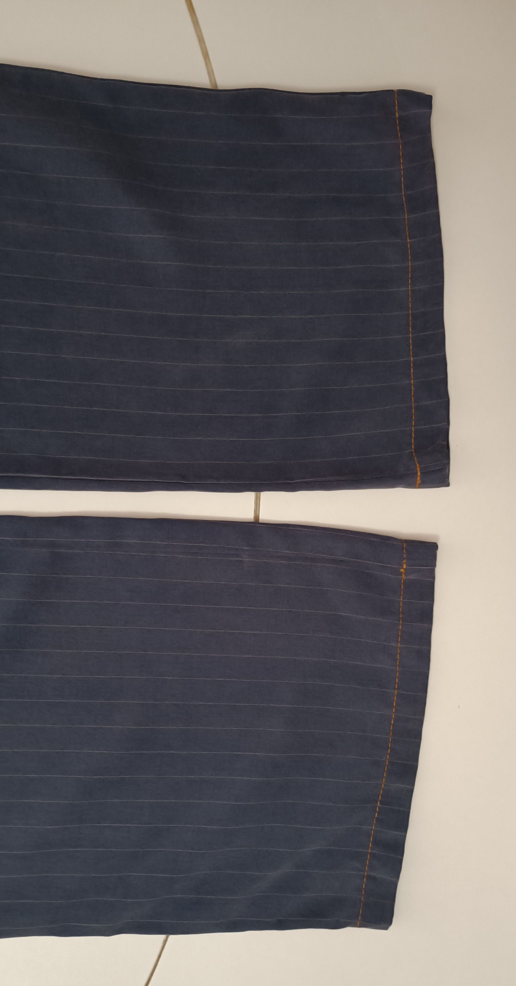 Jean Paul Gaultier Grayish blue pants with fine white vertical stripes Size 27" / US 4 / IT 40 - 12 Thumbnail