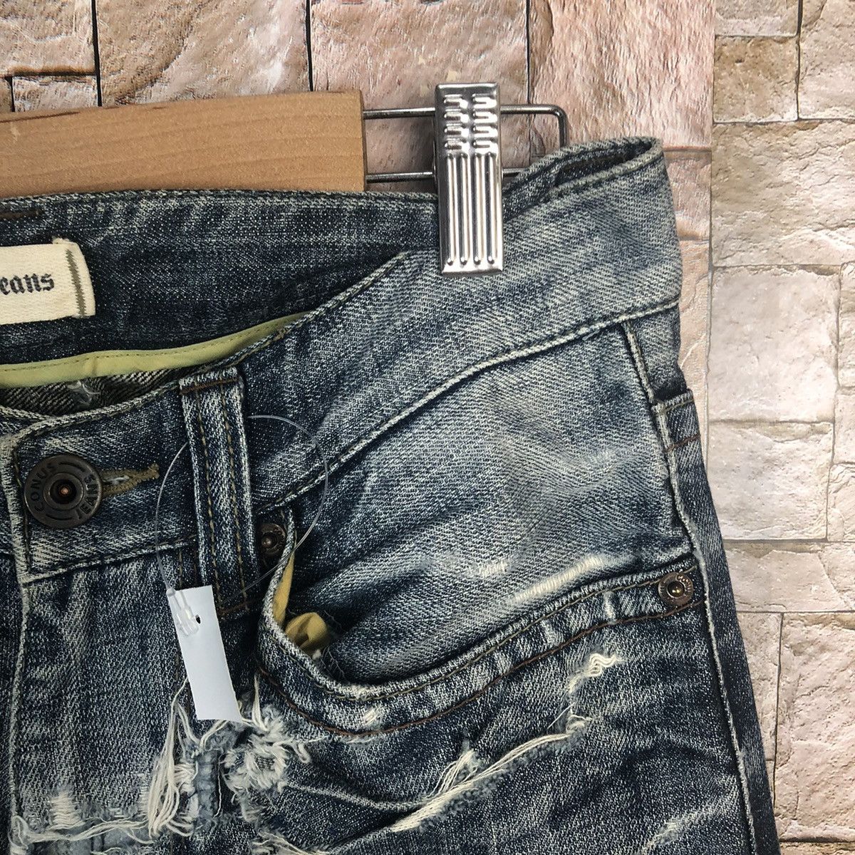 Japanese Brand Conus Jeans Blue Distressed Denim Pants #A56 Size US 31 - 9 Thumbnail