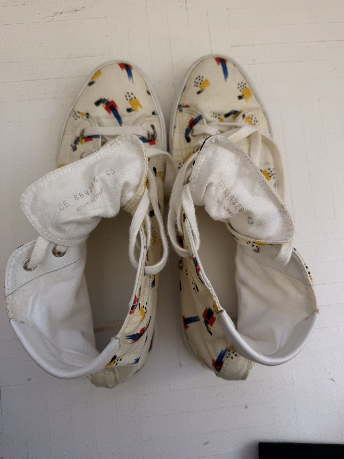 Yves Saint Laurent YSL mid top sneakers barely worn Size US 10 / EU 43 - 11 Thumbnail