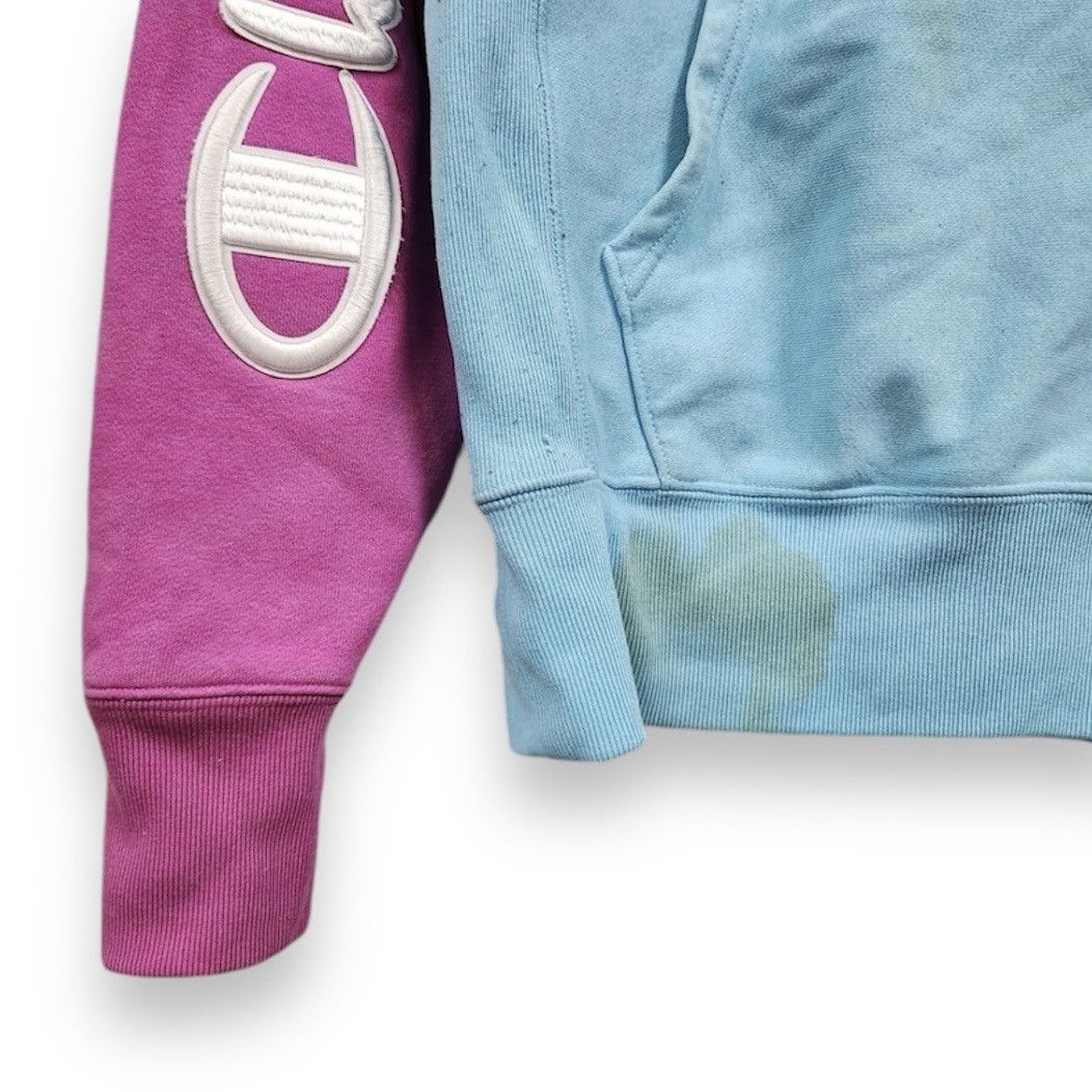 Champion × Vintage Vintage Reverse Weave Champion Multicolour Distressed Hoodie Size US L / EU 52-54 / 3 - 6 Thumbnail
