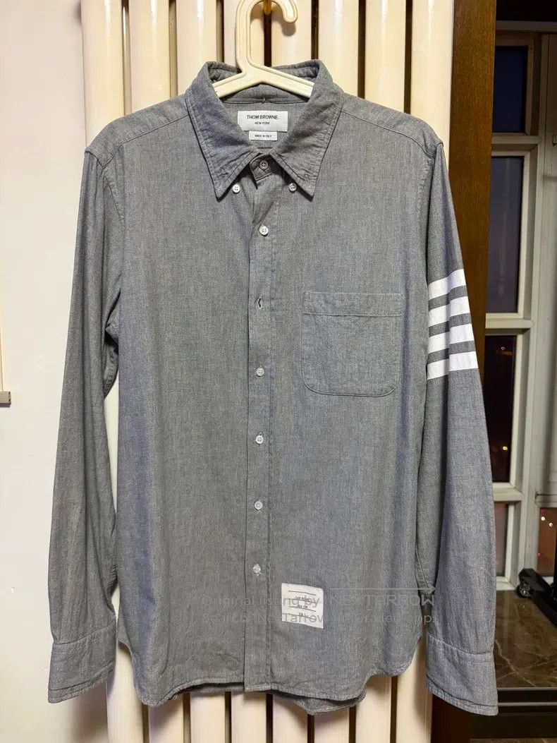 Thom Browne Flannel casual long sleeve shirt
