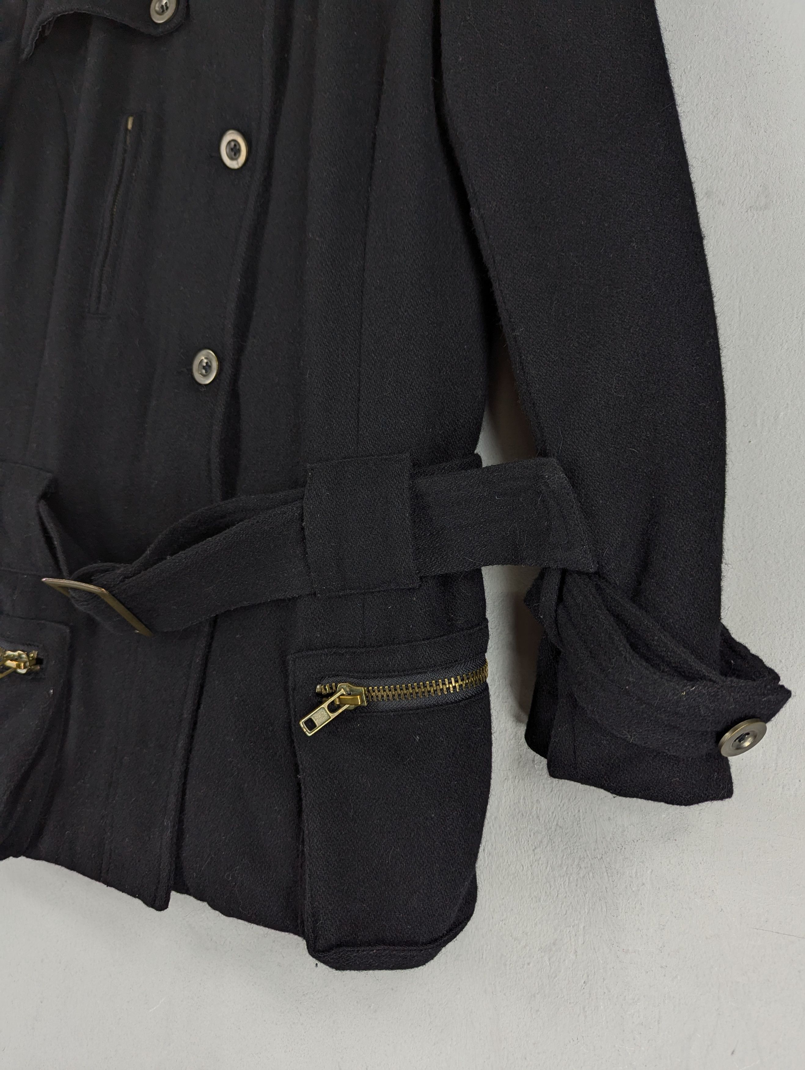 GOA G.O.A Military Style Wool Coat Jacket With Belted Size S / US 4 / IT 40 - 5 Thumbnail