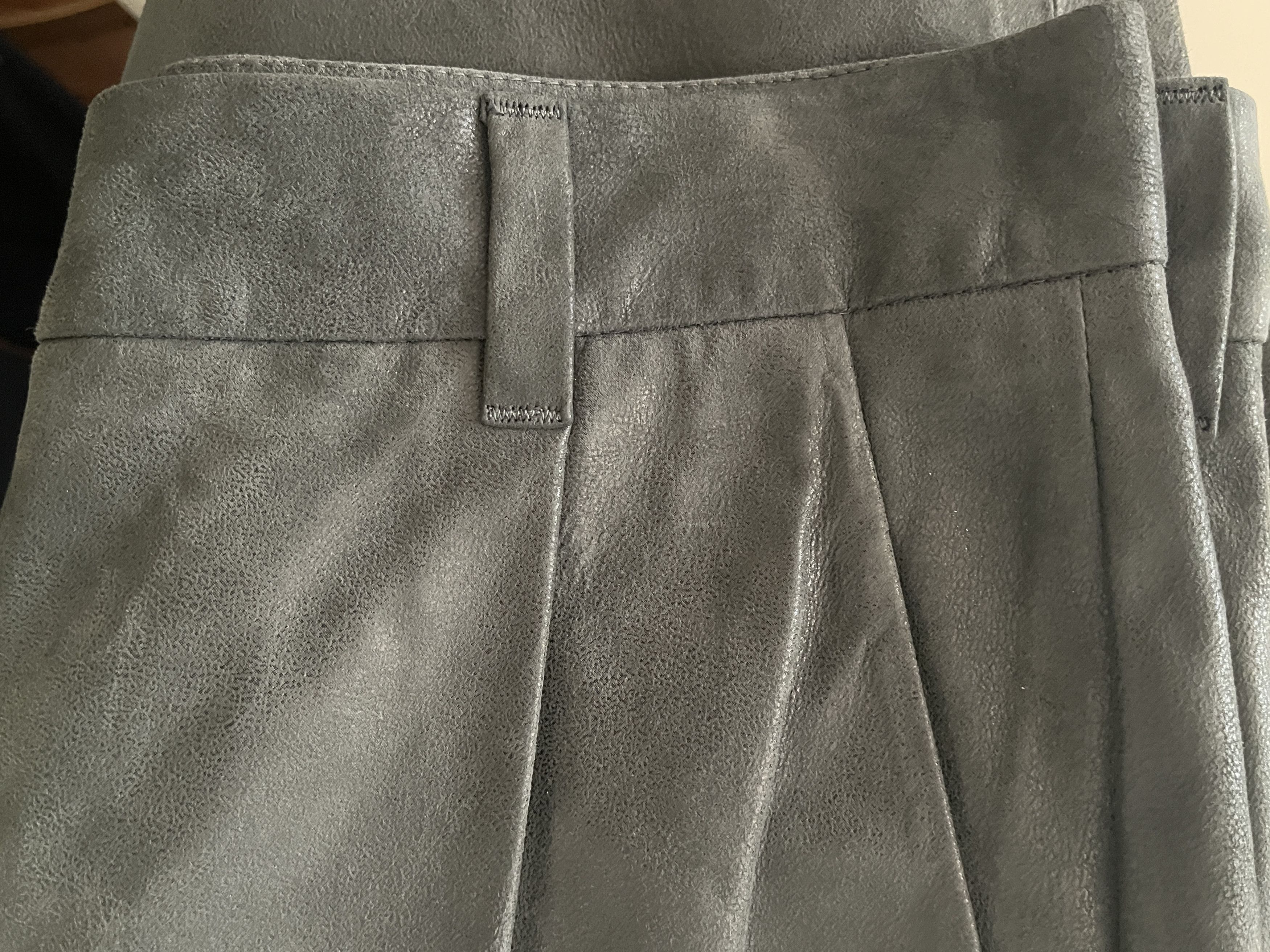 Brunello Cucinelli Leather Suede Trousers Size 28" / US 6 / IT 42 - 7 Thumbnail