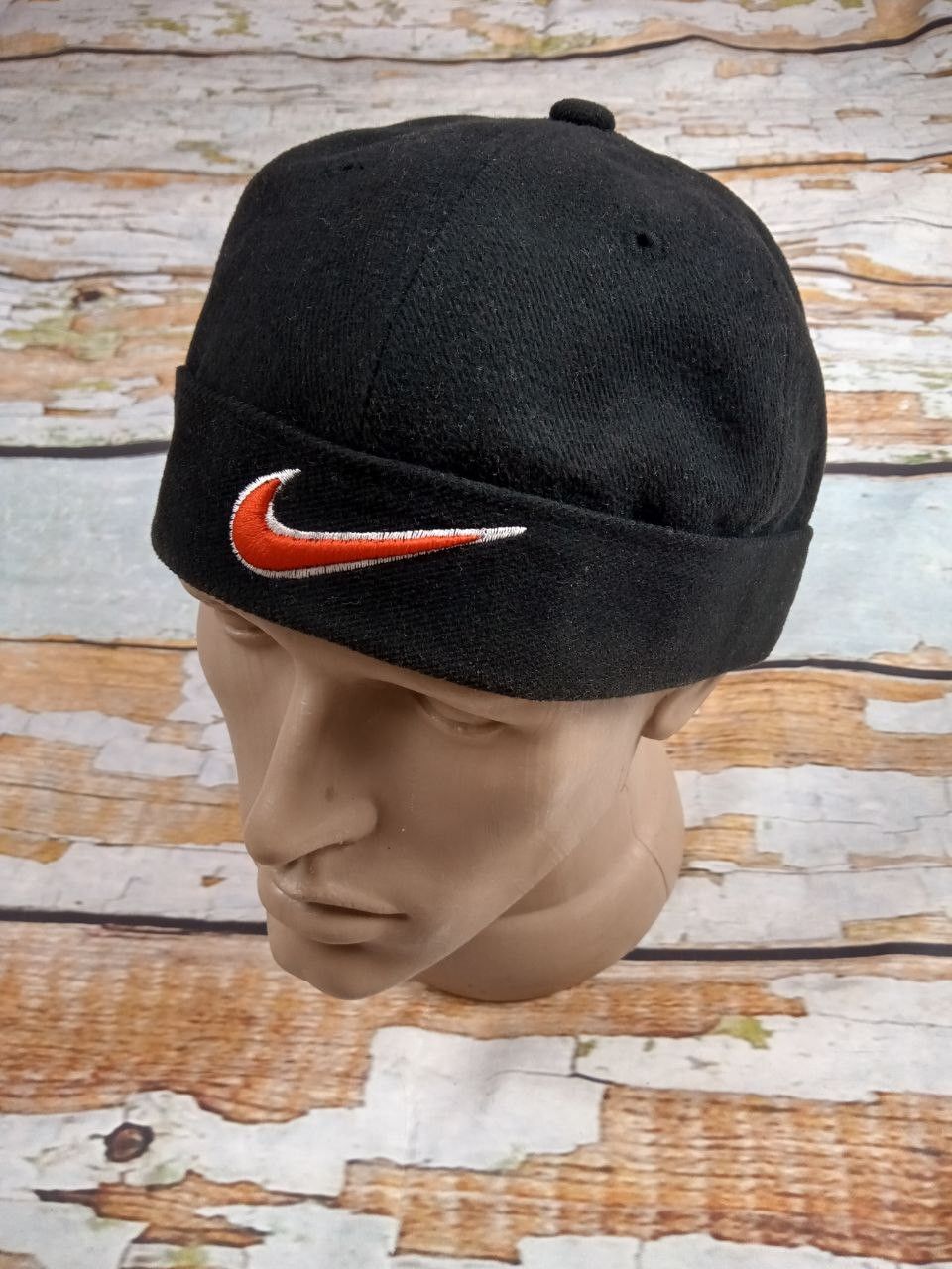 Nike Vintage 90s Y2K Nike Swoosh Docker Hat Skull Cap Beanie Size ONE SIZE - 2 Thumbnail