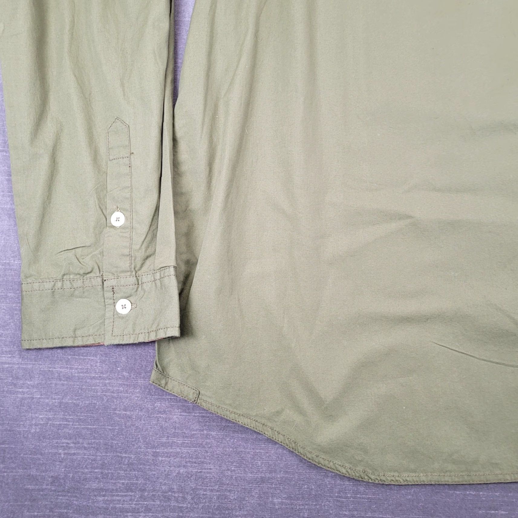 Vintage VINTAGE PARISH COLLECTION Olive Green Camo Long Sleeve Button-Up Shirt 5XL Mens Size US XXL / EU 58 / 5 - 7 Thumbnail