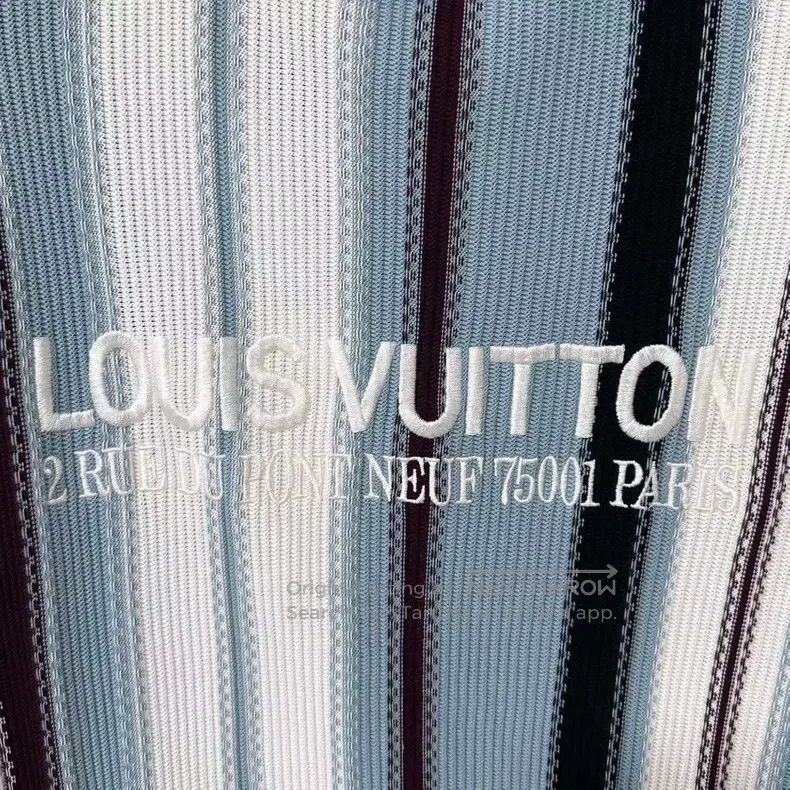 Louis Vuitton Louis Vuitton FW25 embroidered logo striped short sleeve s Size US S / EU 44-46 / 1 - 3 Thumbnail