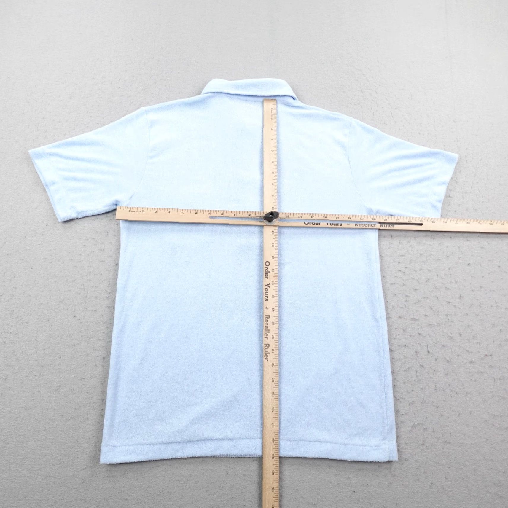 Vintage VINTAGE Montgomery Ward Polo Shirt Mens L Blue Velour Towel Terry Cloth 70s Size US L / EU 52-54 / 3 - 7 Thumbnail