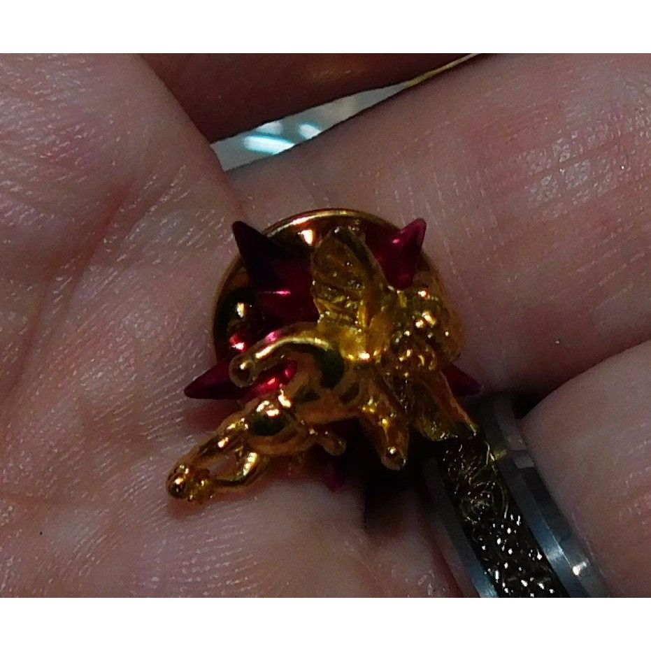 Other Vintage Cherub Angel Lapel Pin Gold Tone With Pink Star Sequ Size ONE SIZE - 5 Thumbnail