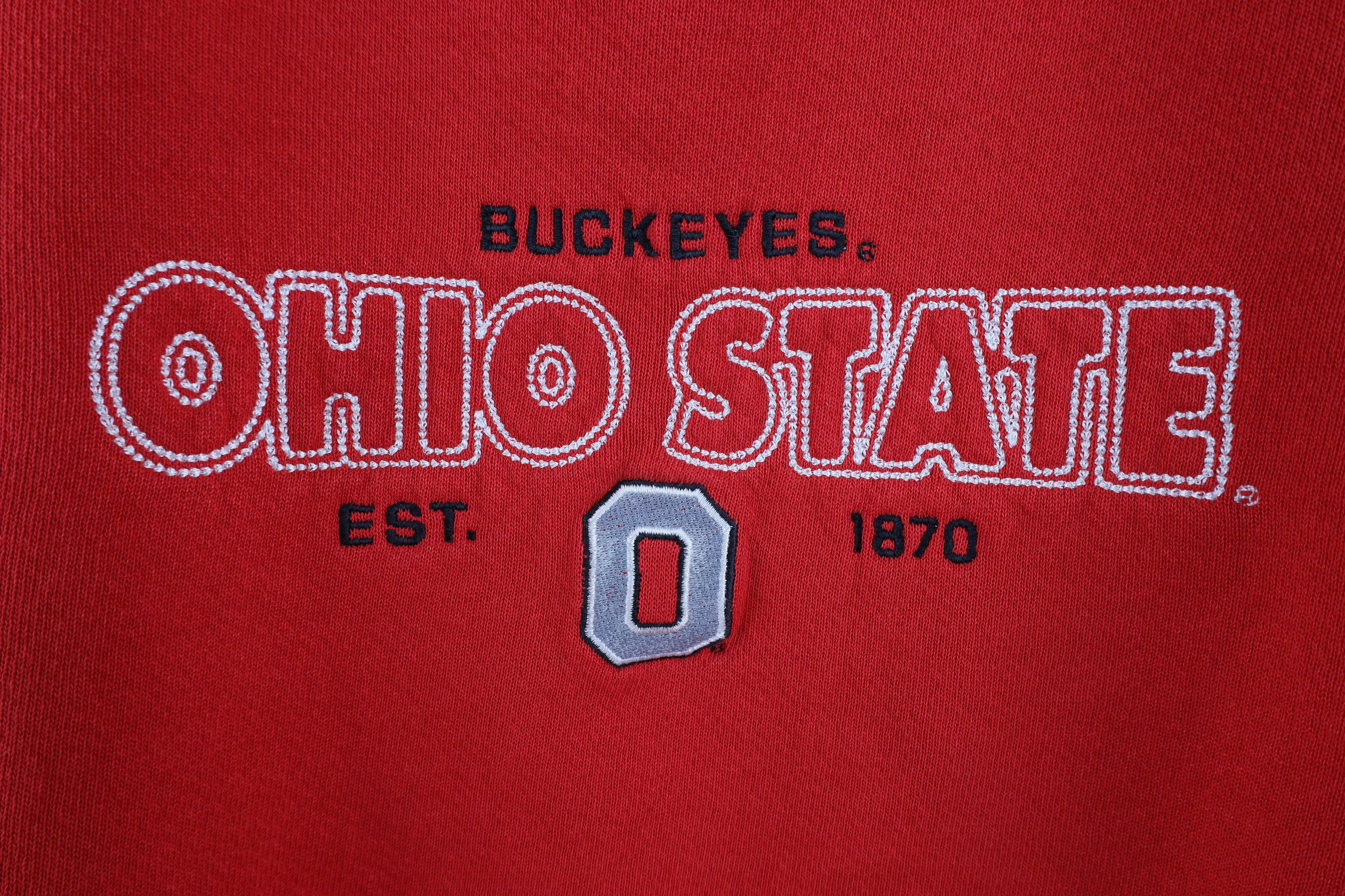 Vintage Vintage 90s Boxy Fit Ohio State University Sweatshirt Red Size 3XL / US 20-22 - 4 Thumbnail