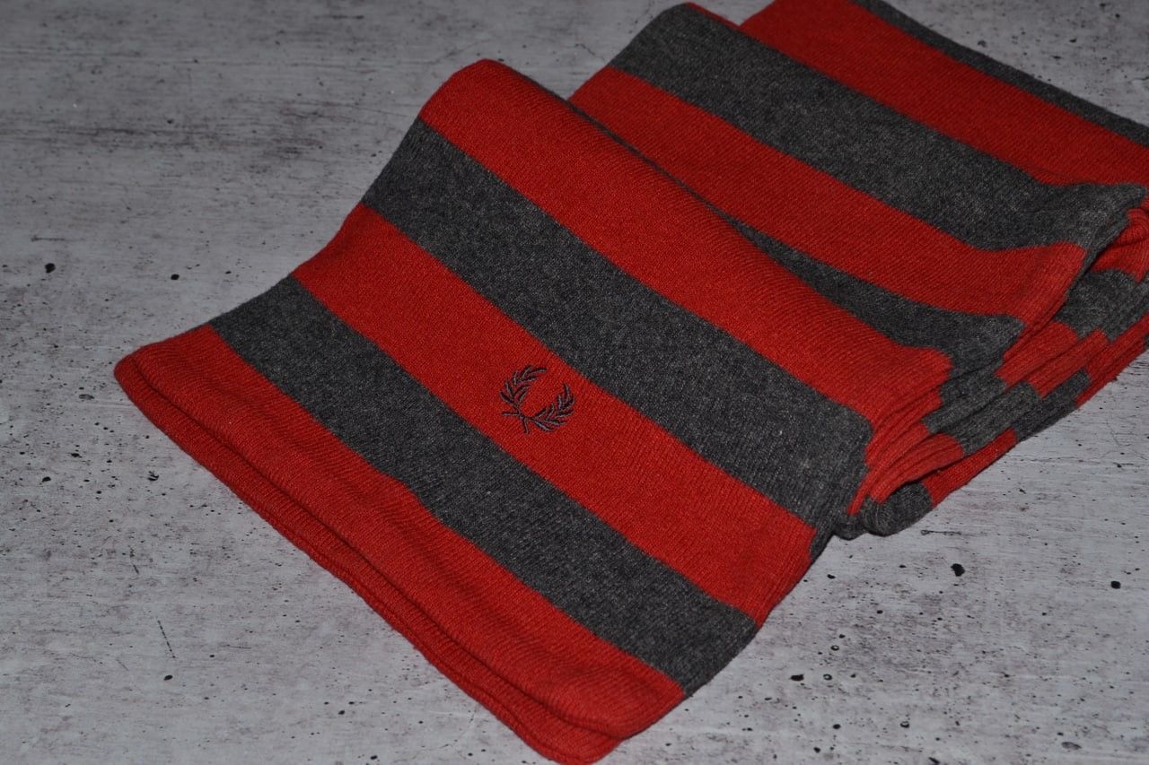 Fred Perry × Vintage Fred Perry Scarf Vintage Wool Size ONE SIZE - 3 Thumbnail