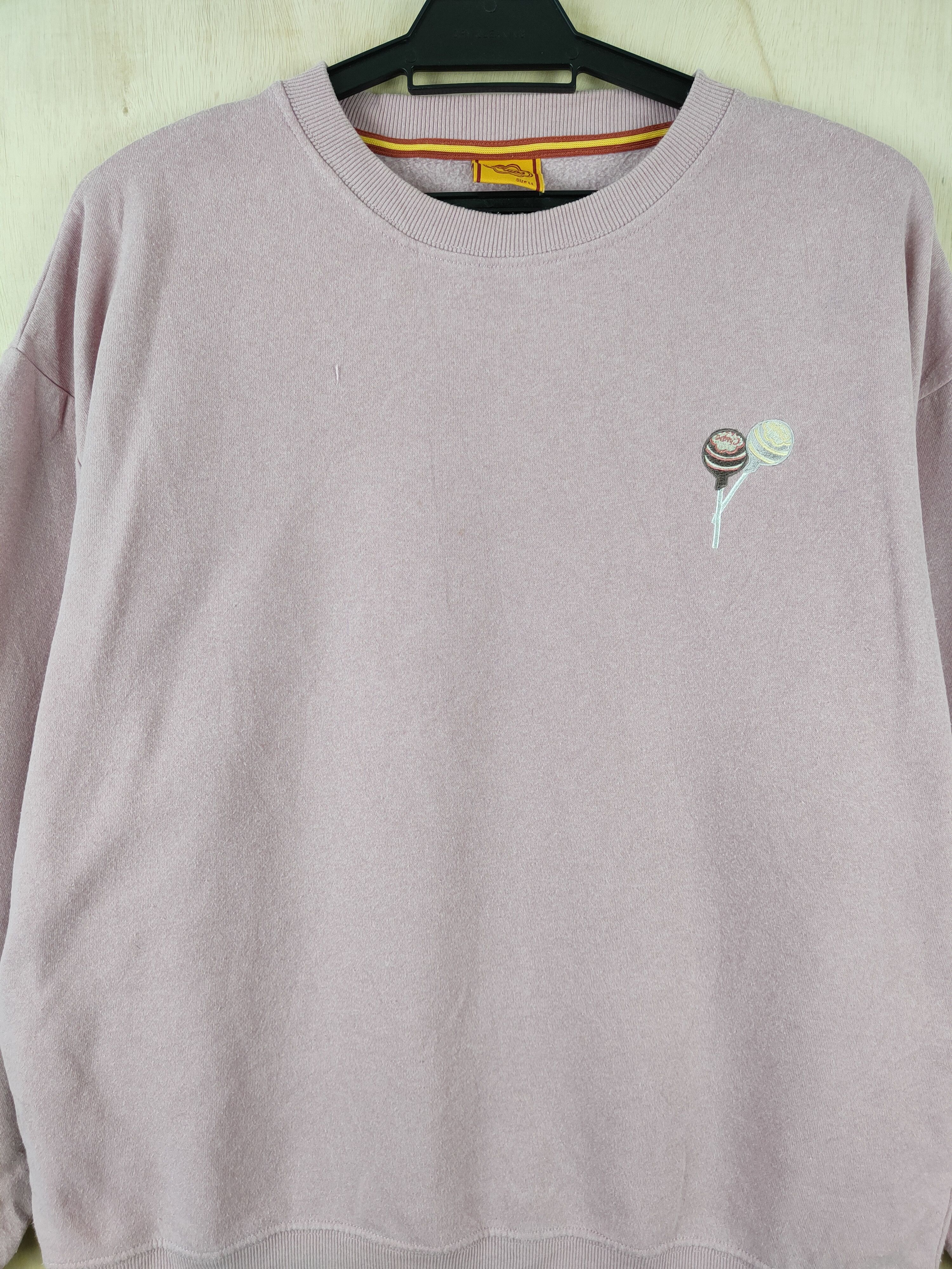 Japanese Brand × Vintage Chupa Chups Pink Lollipop Sweatshirts #S2564 Size L / US 10 / IT 46 - 2 Thumbnail