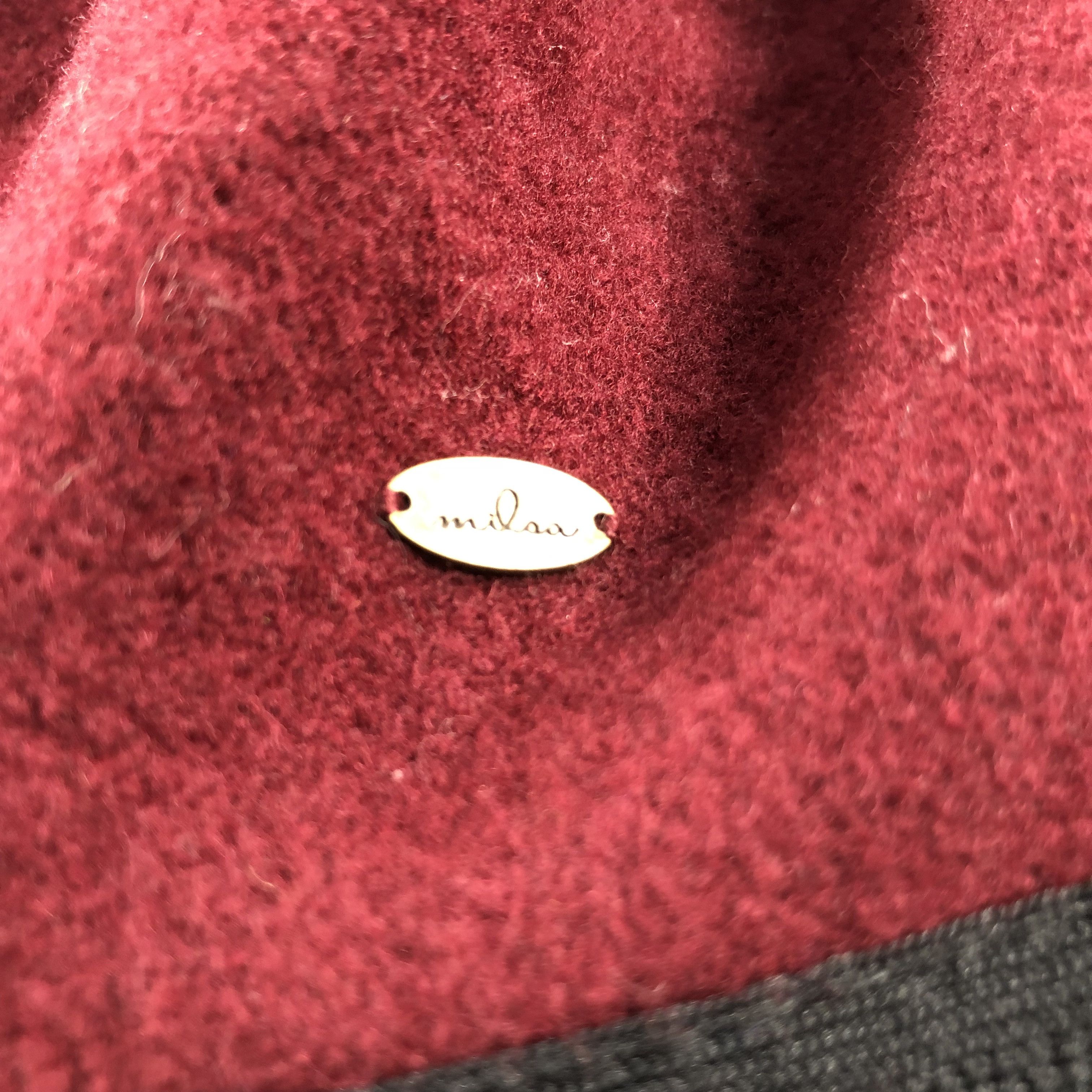 Vintage Milsa Maroon Wool Beret Cap Beanie Snowcap Snow Hat B398 Size ONE SIZE - 4 Thumbnail