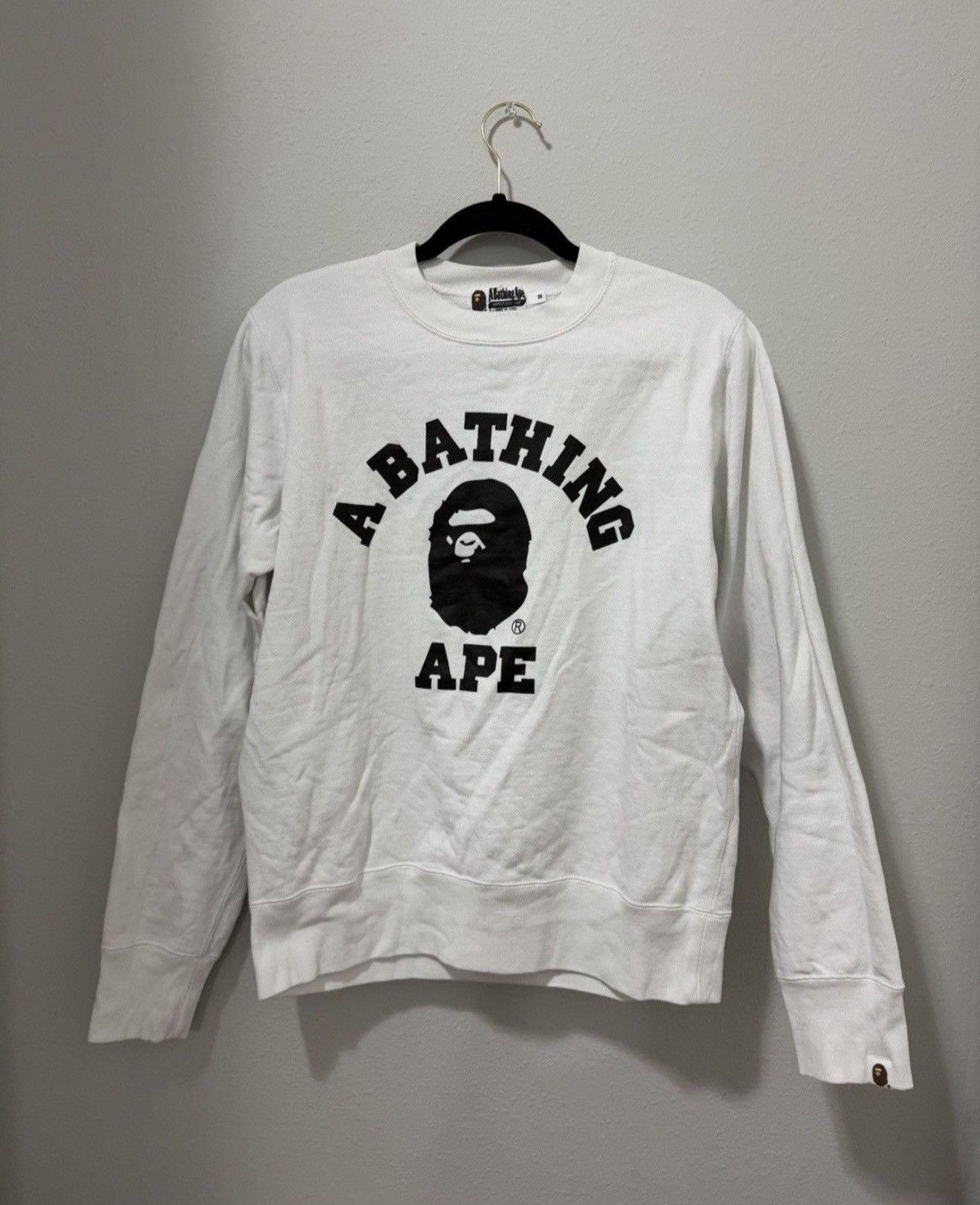 Bape Bape college crewneck Size US M / EU 48-50 / 2 - 1 Thumbnail