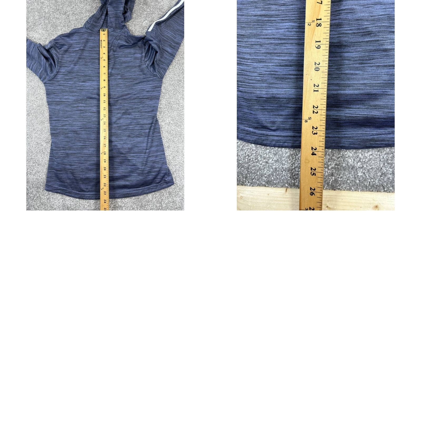 Adidas Adidas Hoodie Womens Small Blue Running Climalite Quarter Zip Hoodie Size S / US 4 / IT 40 - 8 Thumbnail