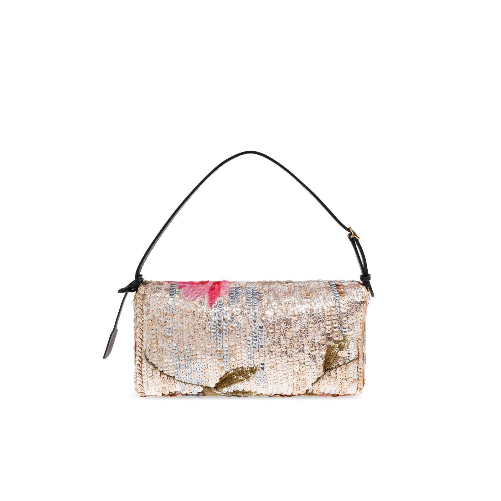 Valentino VALENTINO GARAVANI Silver Sequin Shoulder Bag New & Authenti Size ONE SIZE - 2 Thumbnail