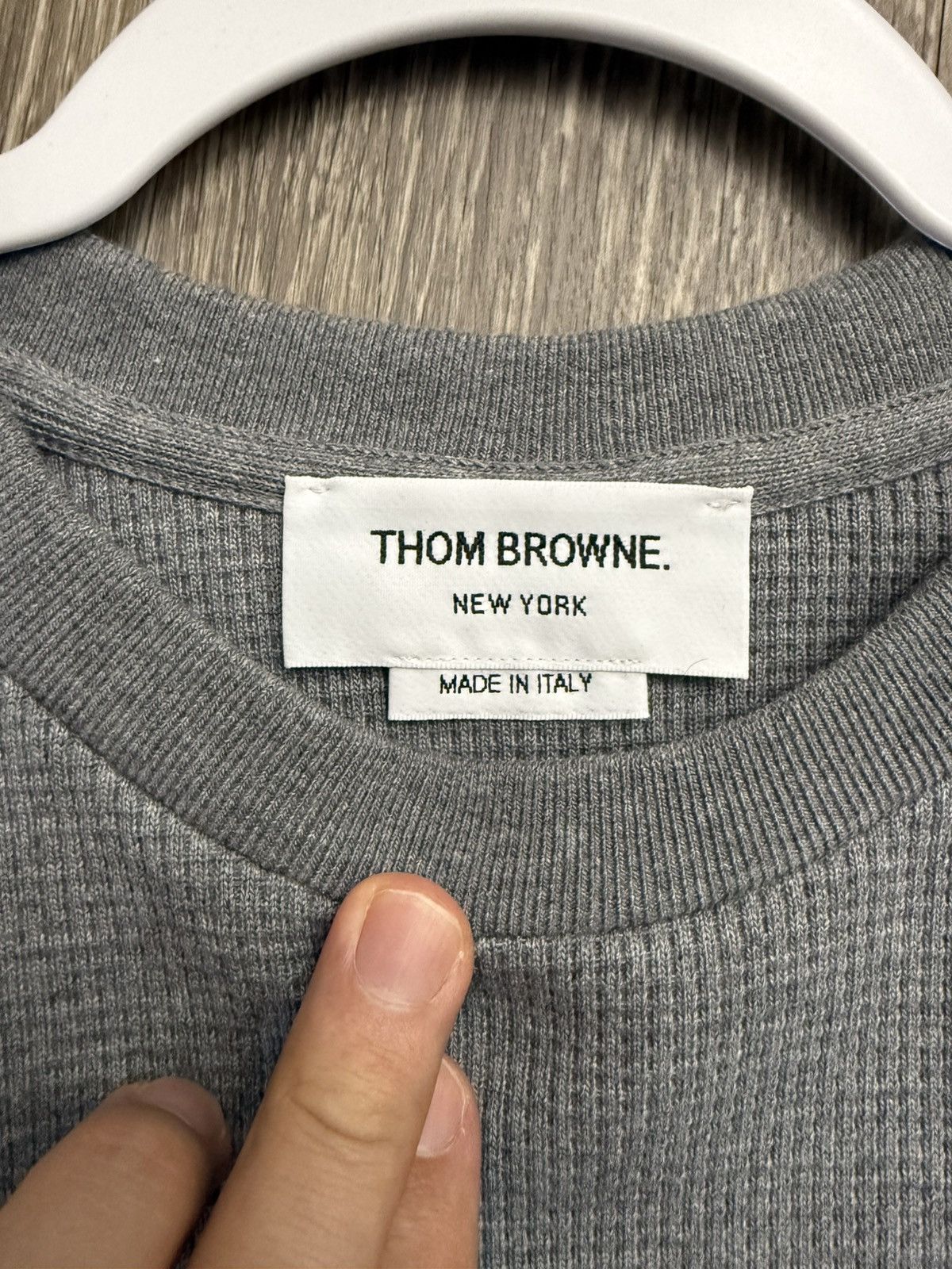 Thom Browne Thom browne waffle knit crewneck sweater Size US M / EU 48-50 / 2 - 3 Thumbnail