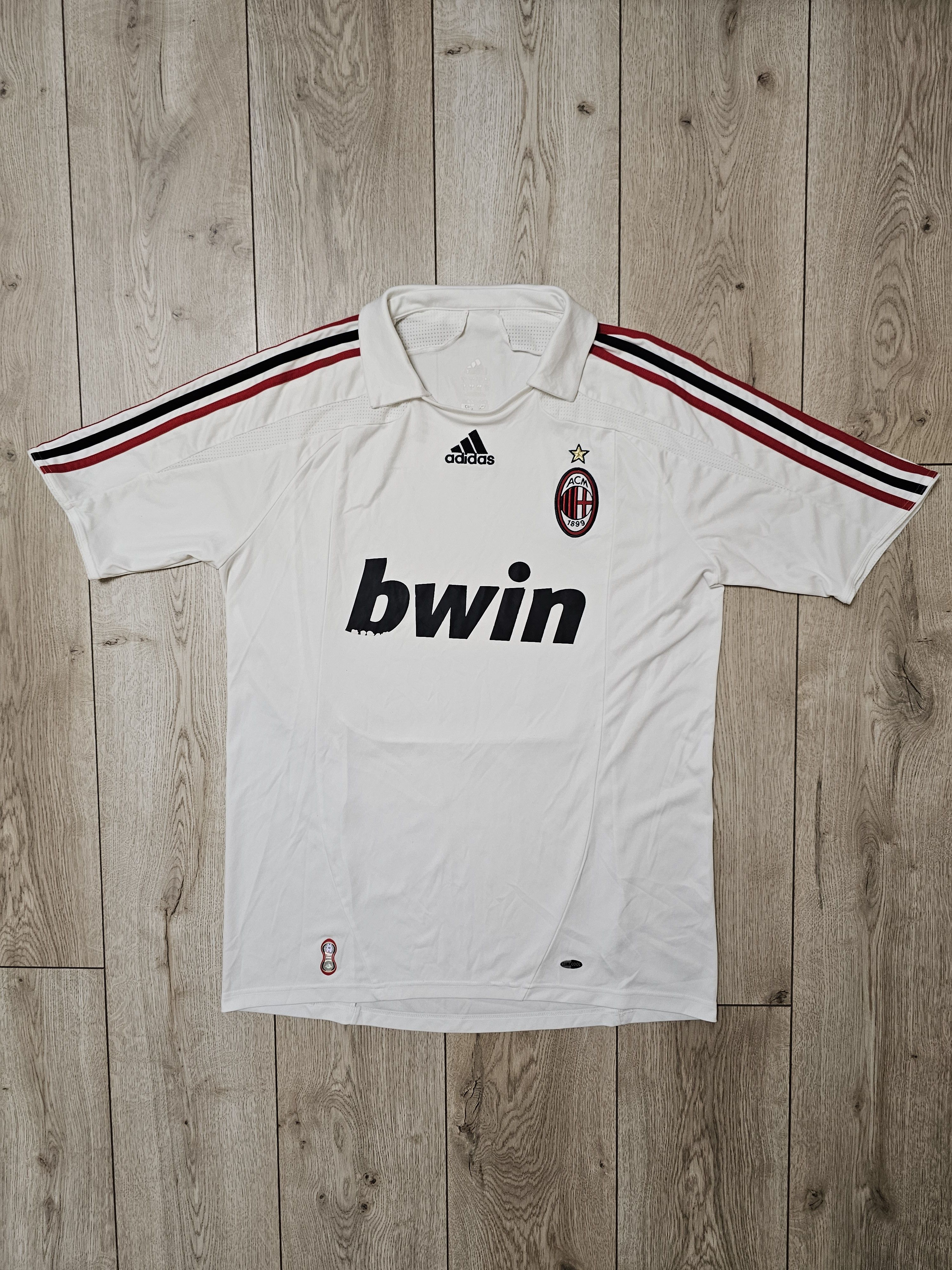Adidas AC MILAN 2007 2008 AWAY VINTAGE FOOTBALL SHIRT SOCCER JERSEY Size US L / EU 52-54 / 3 - 1 Thumbnail