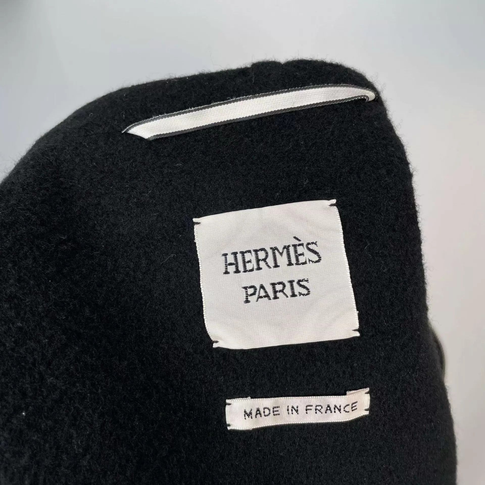 Hermes Hermès 98 New Cashmere Coat 36 Black Size XS / US 0-2 / IT 36-38 - 3 Thumbnail