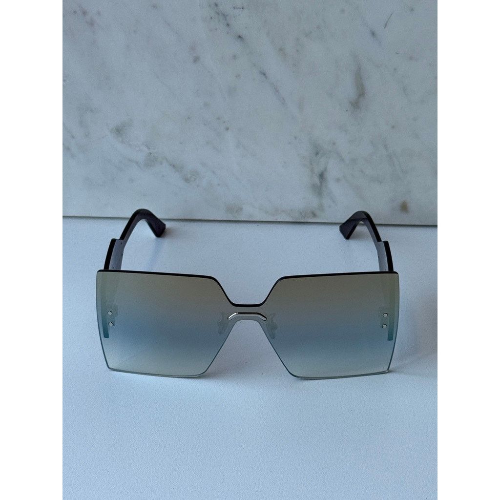 Dior NEW Dior DiorClub M5U Rimless Square Sunglasses Gold Mirror Size ONE SIZE - 8 Thumbnail