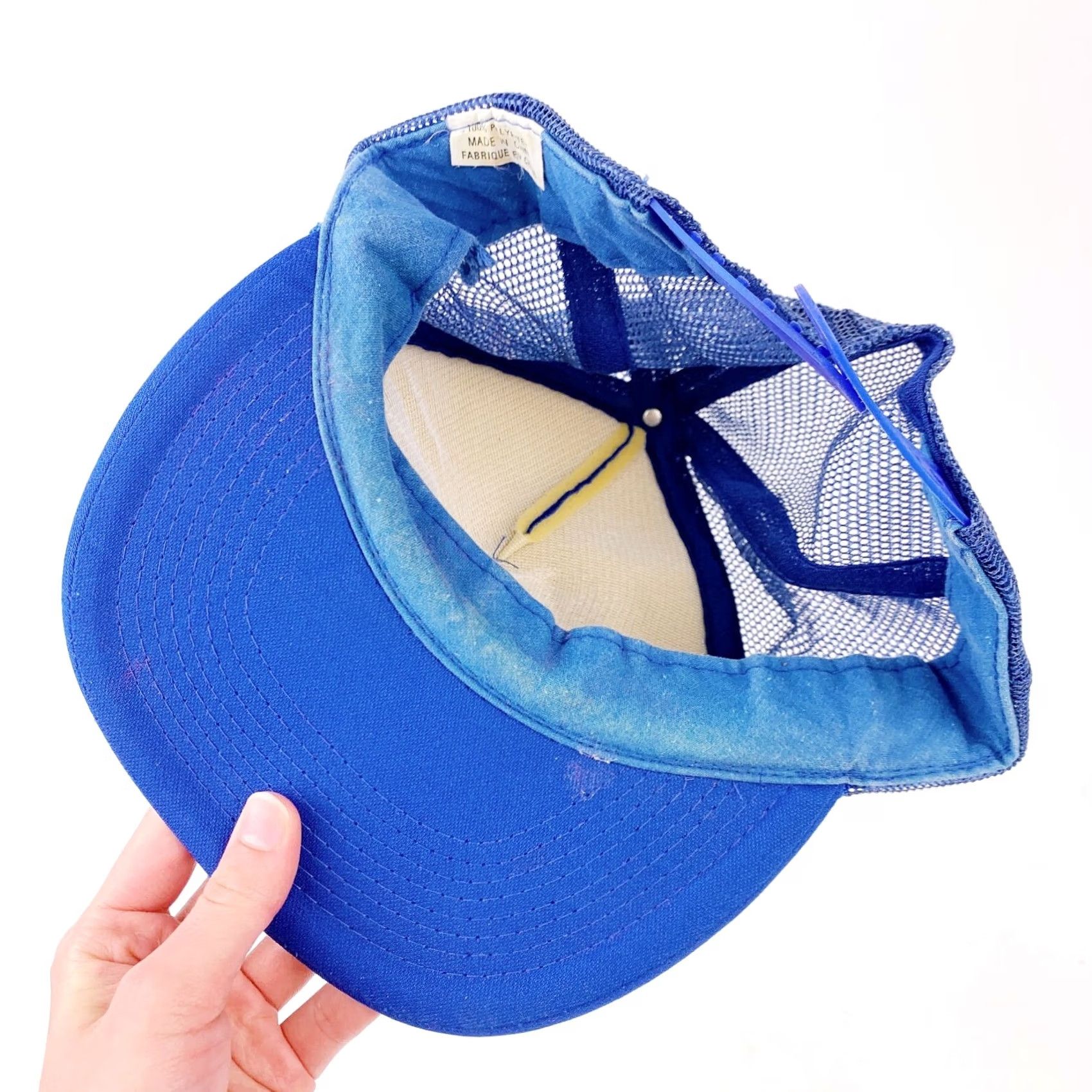 Vintage VINTAGE Blue Snapback Trucker Hat Cap Country Capital Nashville Of The World Size ONE SIZE - 4 Thumbnail