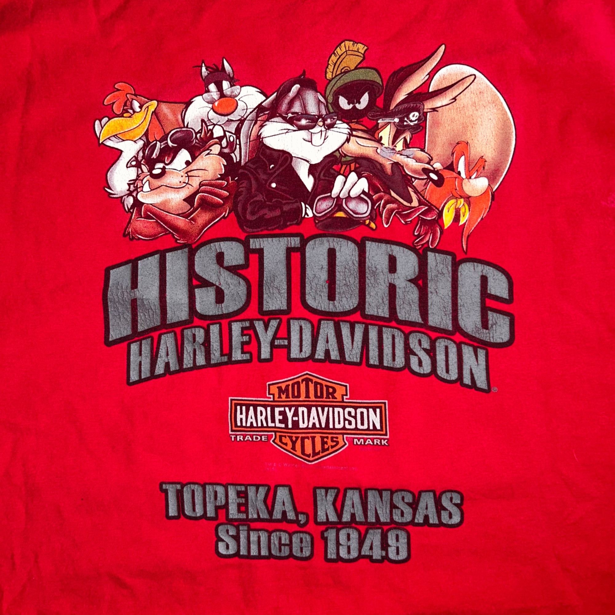 Harley Davidson Vintage/Y2K Looney Tunes Harley Davidson Shirt Size US XL / EU 56 / 4 - 5 Thumbnail
