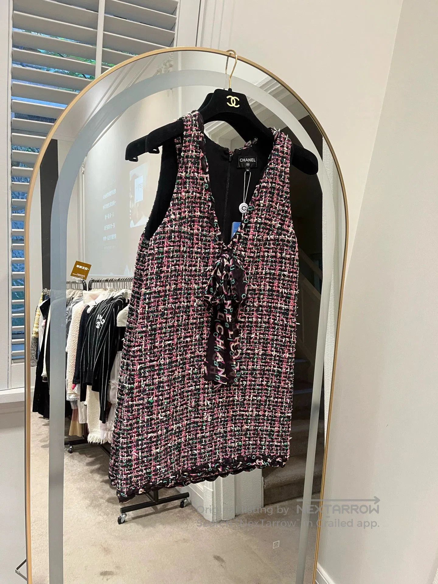 Chanel Chanel 19P Tweed Deep V Dress. Size US XS / EU 42 / 0 - 1 Thumbnail