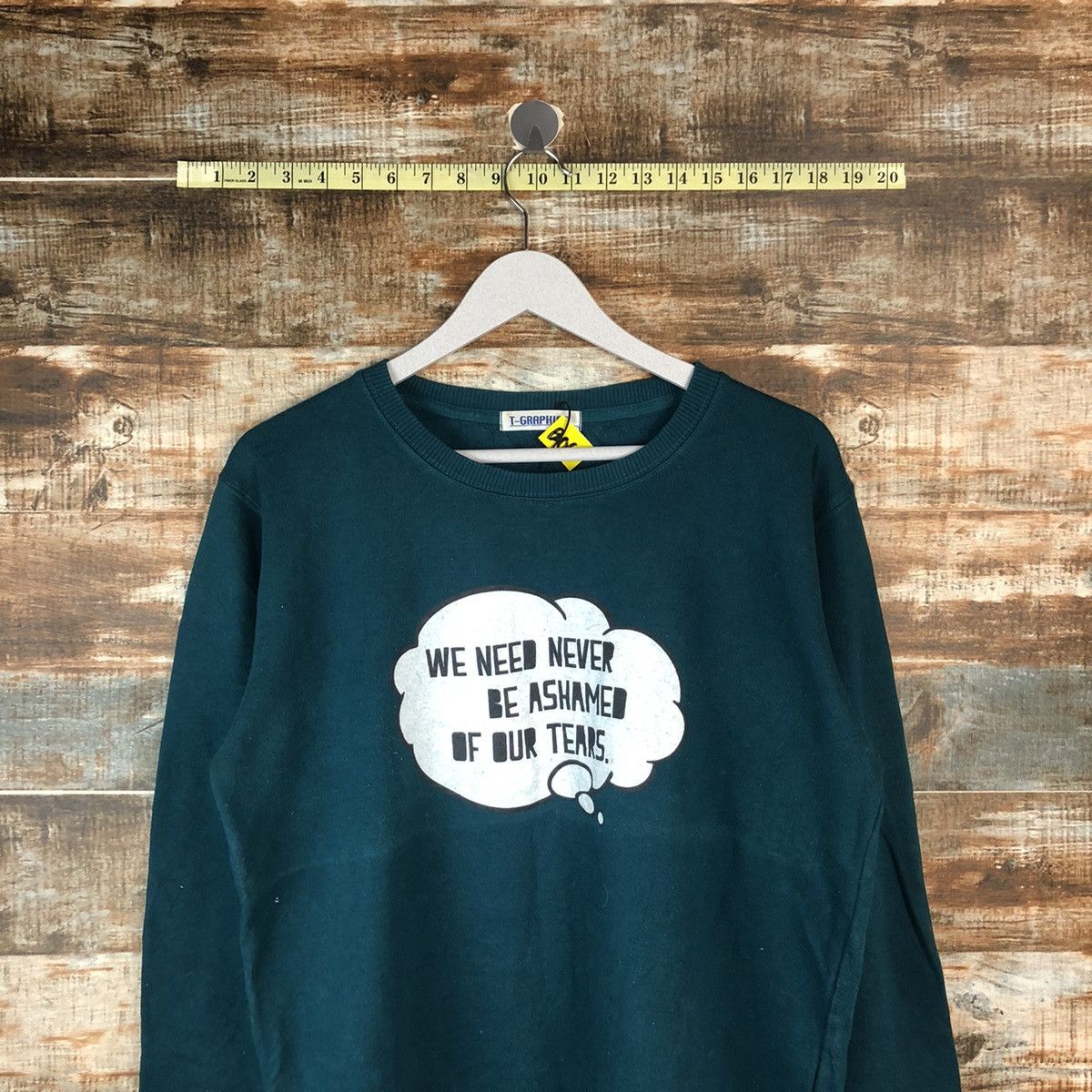 Homespun Knitwear × Japanese Brand T Graphics Green sweatshirt #A2062 Size M / US 6-8 / IT 42-44 - 2 Thumbnail