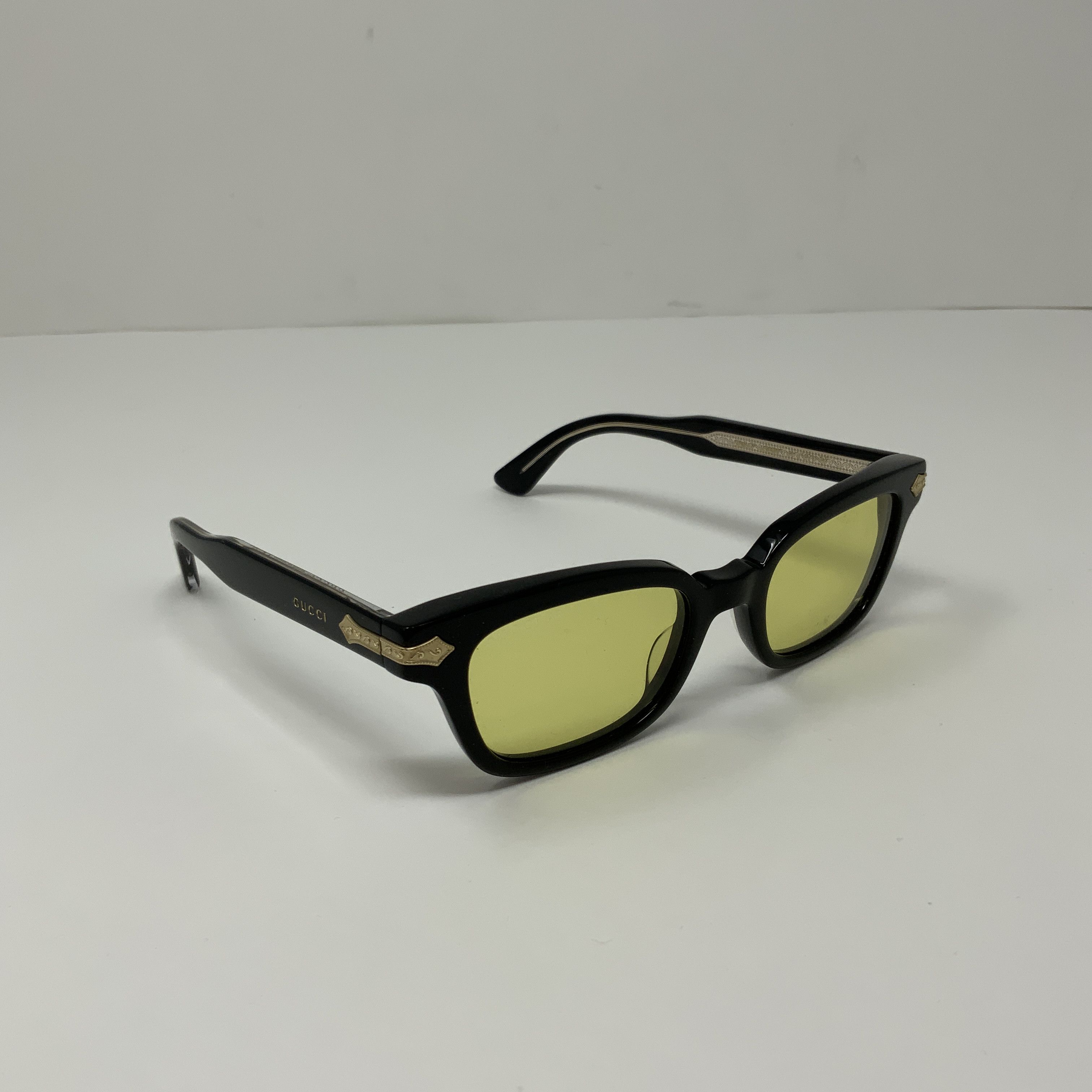 Gucci Gucci GG086S Yellow Lenses Titanium Black | Grailed