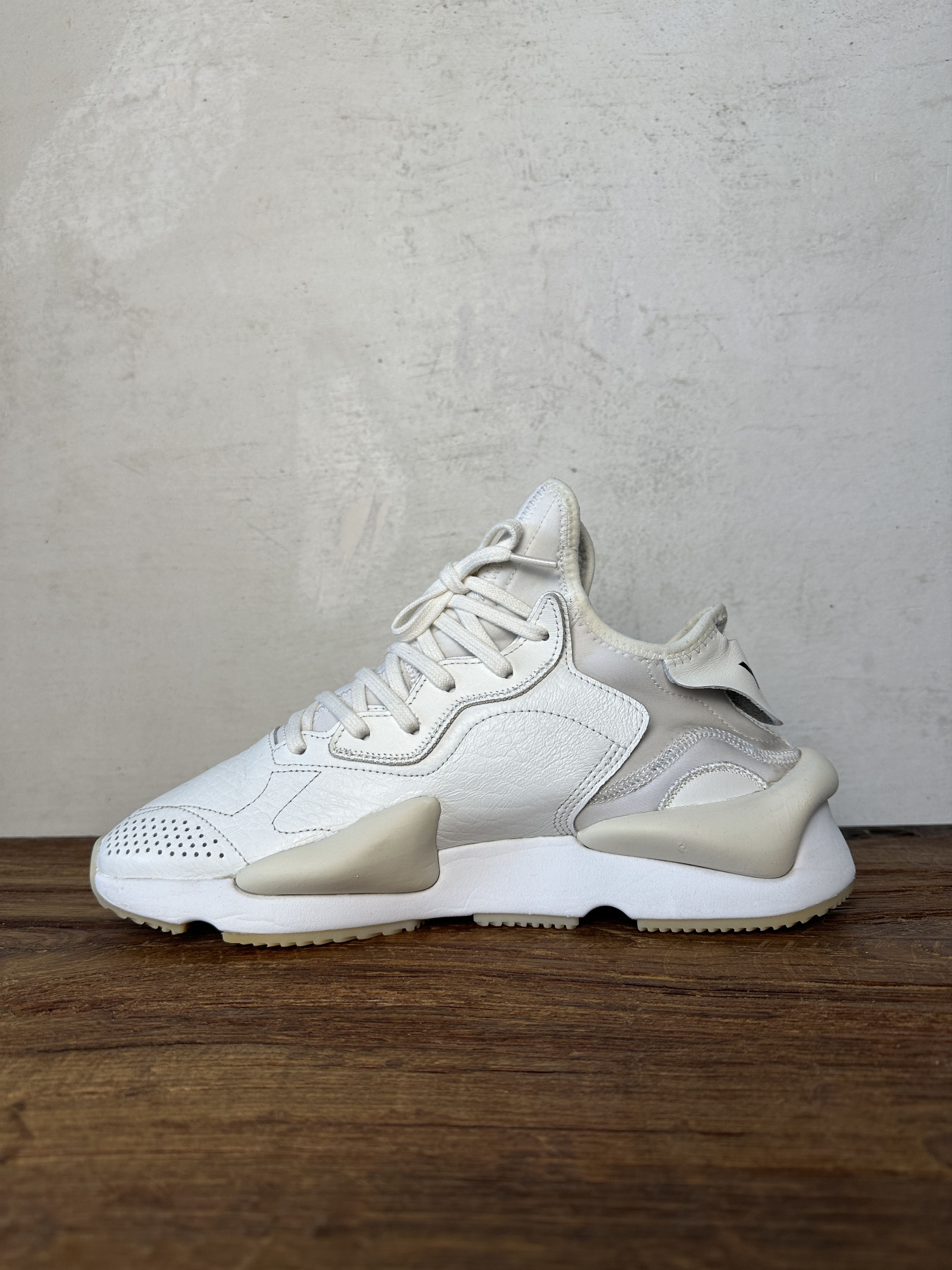Adidas Y-3 Kaiwa Leather White Size US 10.5 / EU 43-44 - 3 Thumbnail