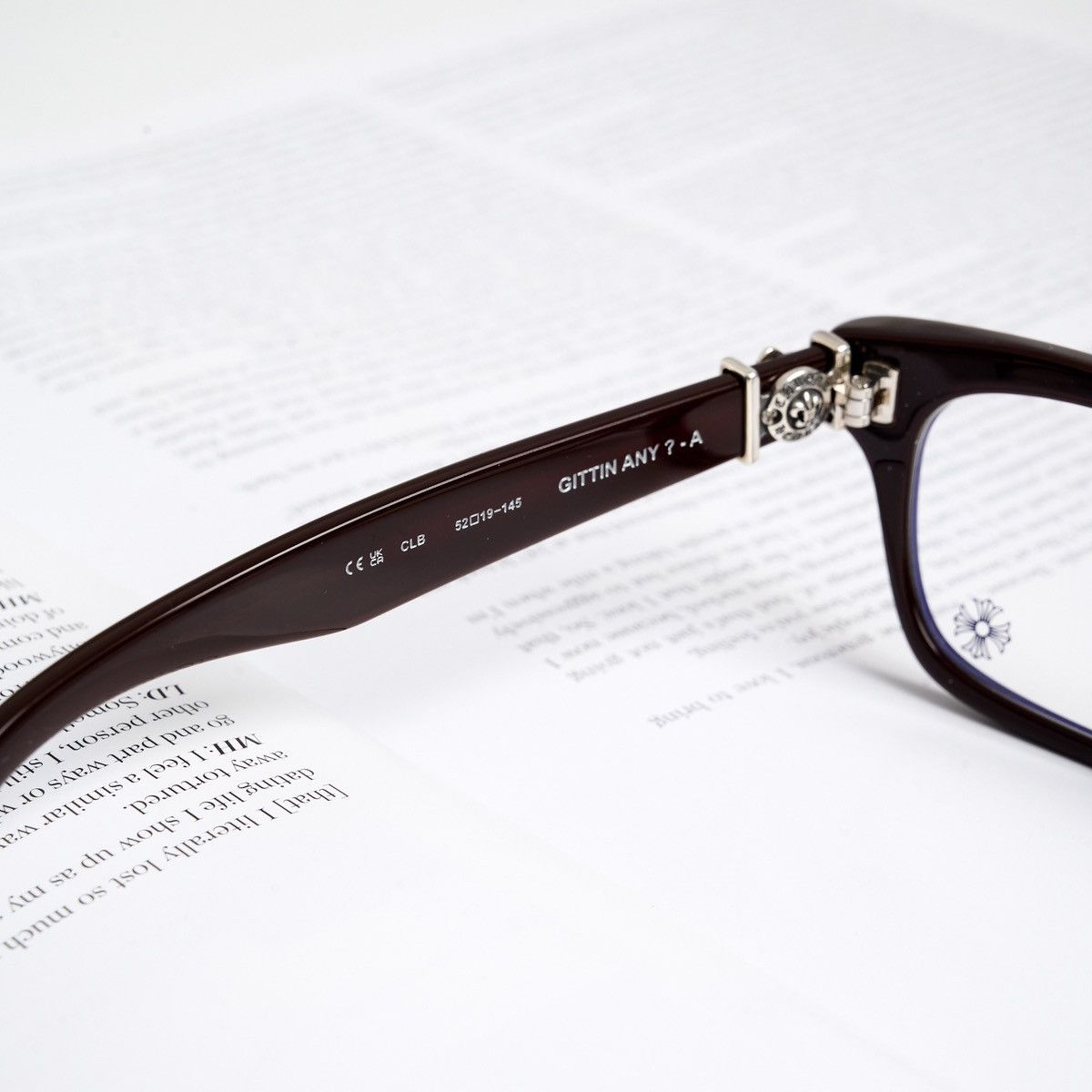 Chrome Hearts CHROME HEARTS GITTIN ANY ?-A CLASSIC BROWN GLASSES Size ONE SIZE - 5 Thumbnail