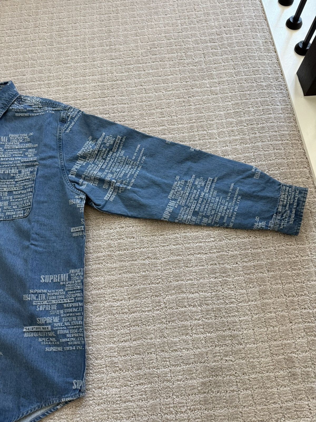 Supreme Supreme Trademark Jacquard Denim Shirt Size US L / EU 52-54 / 3 - 3 Thumbnail
