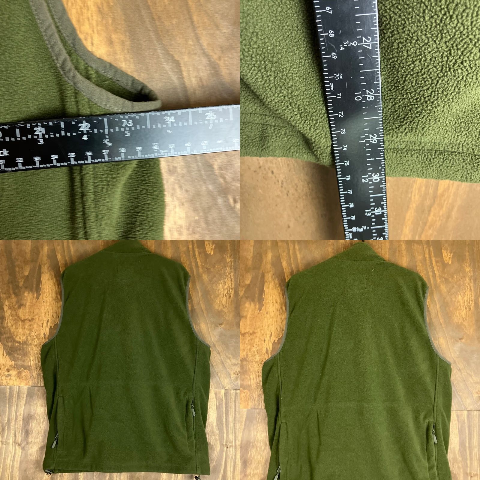 Vintage Zero Foxtrot Men Vest Green Fleece Full Zip Gilet Utility Outdoors Polyester 2XL Size US XXL / EU 58 / 5 - 8 Thumbnail