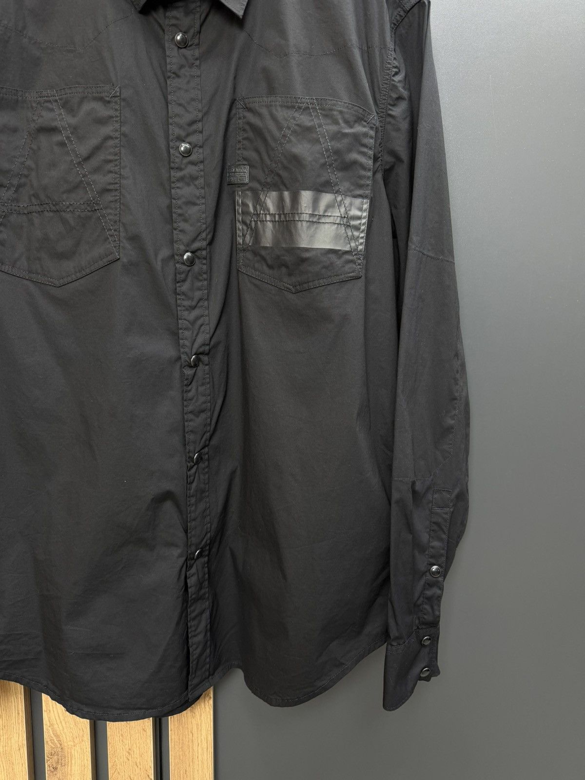 G-Star G-Star Raw Black Shirt Long Sleeve Size XXL Size US XXL / EU 58 / 5 - 4 Thumbnail