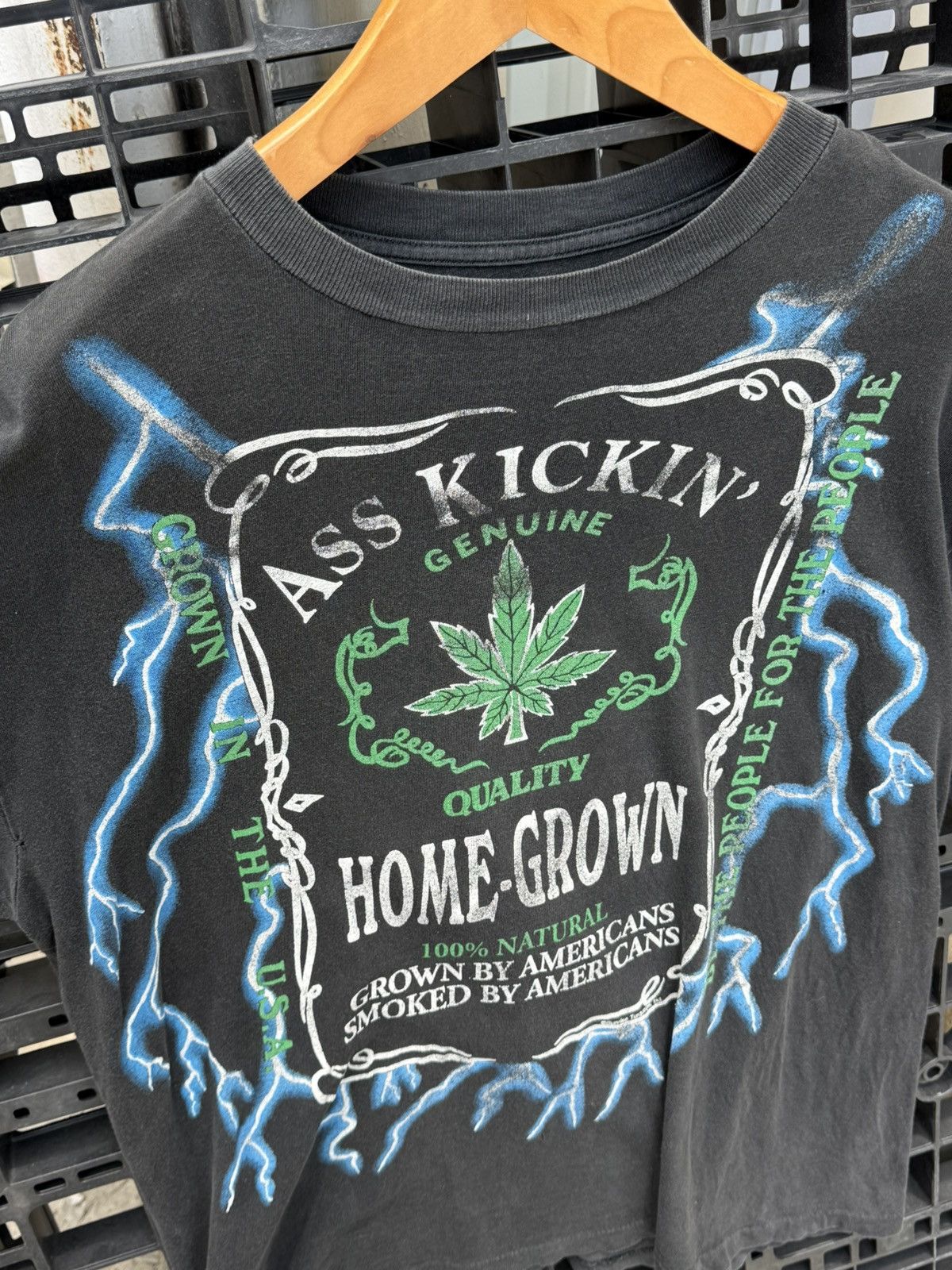 Vintage 💥Vintage American thunder ass kickin’ home grown 90s T-shirt Size US XL / EU 56 / 4 - 3 Thumbnail