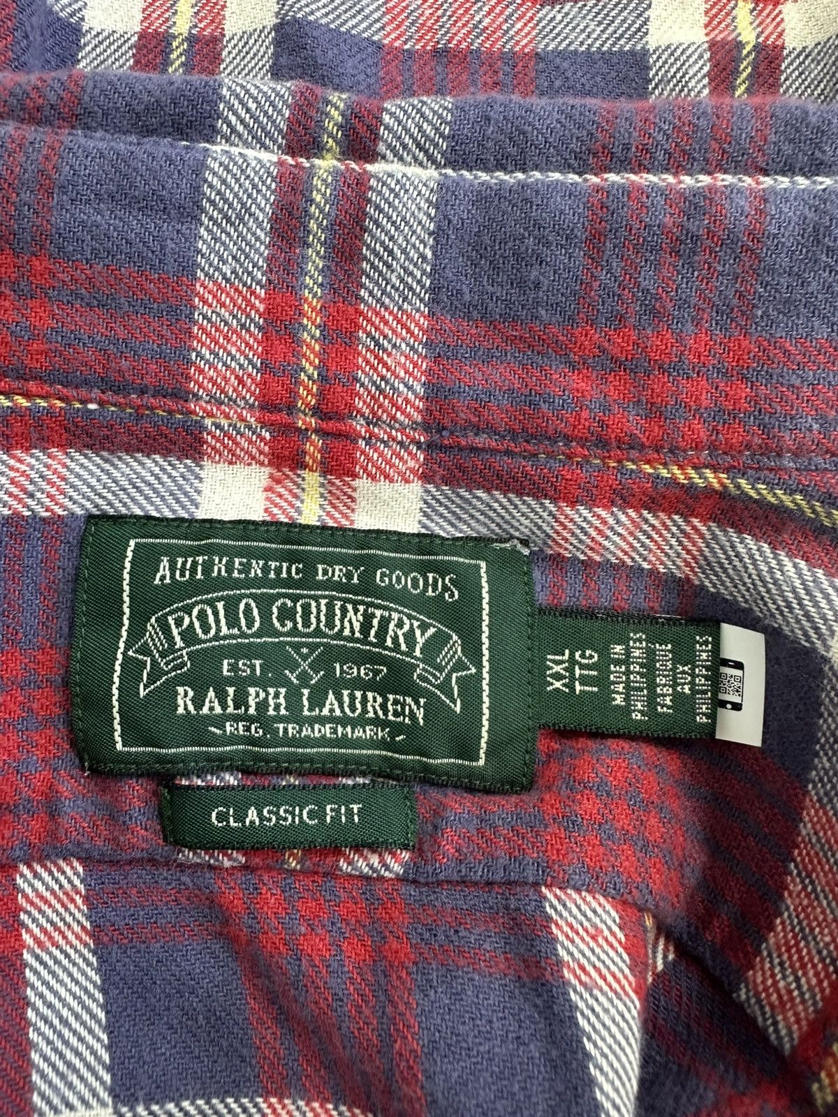 Polo Ralph Lauren Ralph Lauren Polo Country RL Distressed Flannel Shirt rare Size US XXL / EU 58 / 5 - 9 Thumbnail