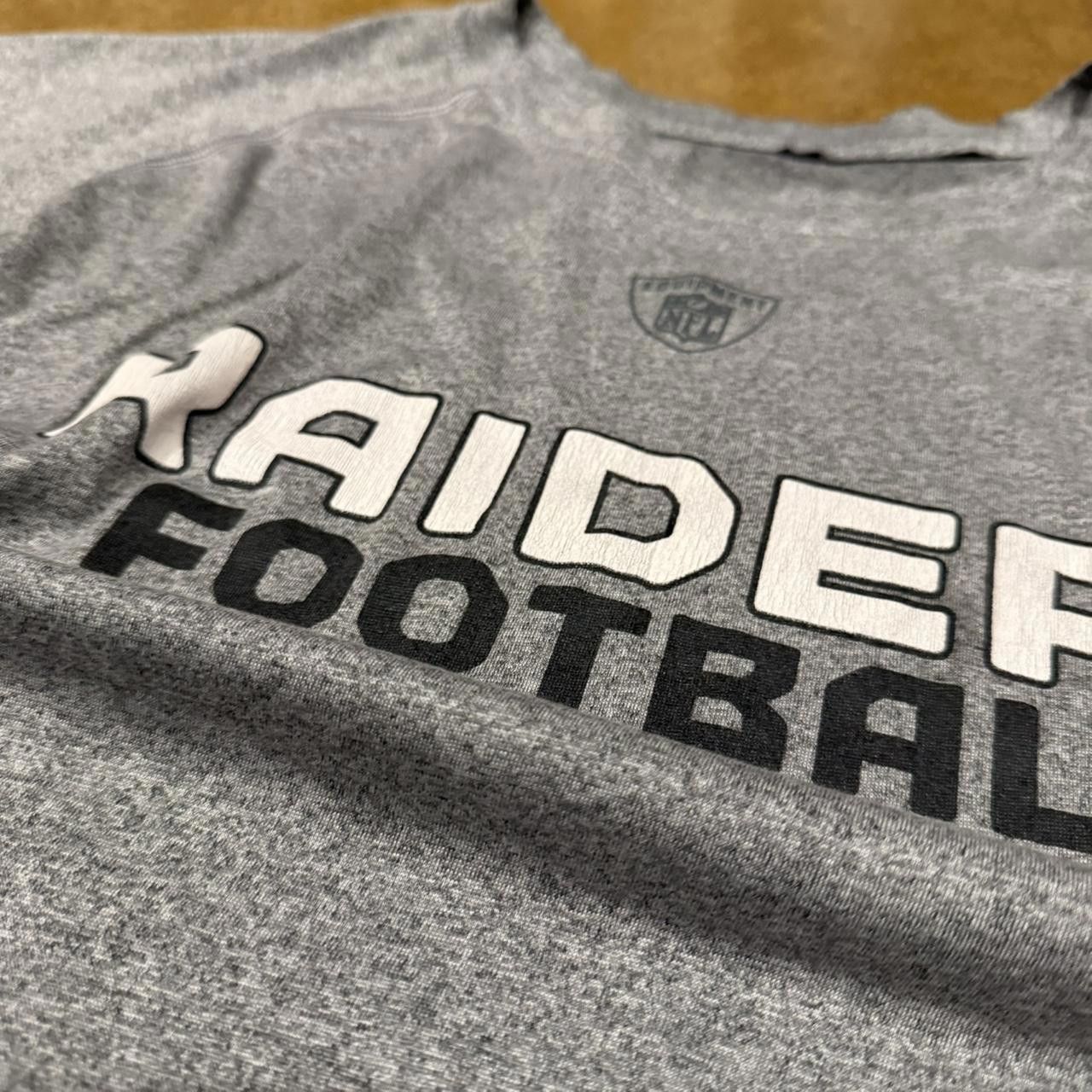Reebok Grey Raiders Football Shirt Size US XL / EU 56 / 4 - 4 Thumbnail