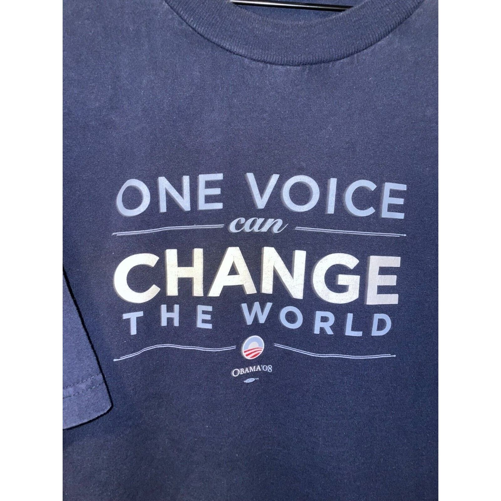 Vintage Barack Obama Shirt One Voice Can Change World Power One Tee Size US XXL / EU 58 / 5 - 2 Thumbnail