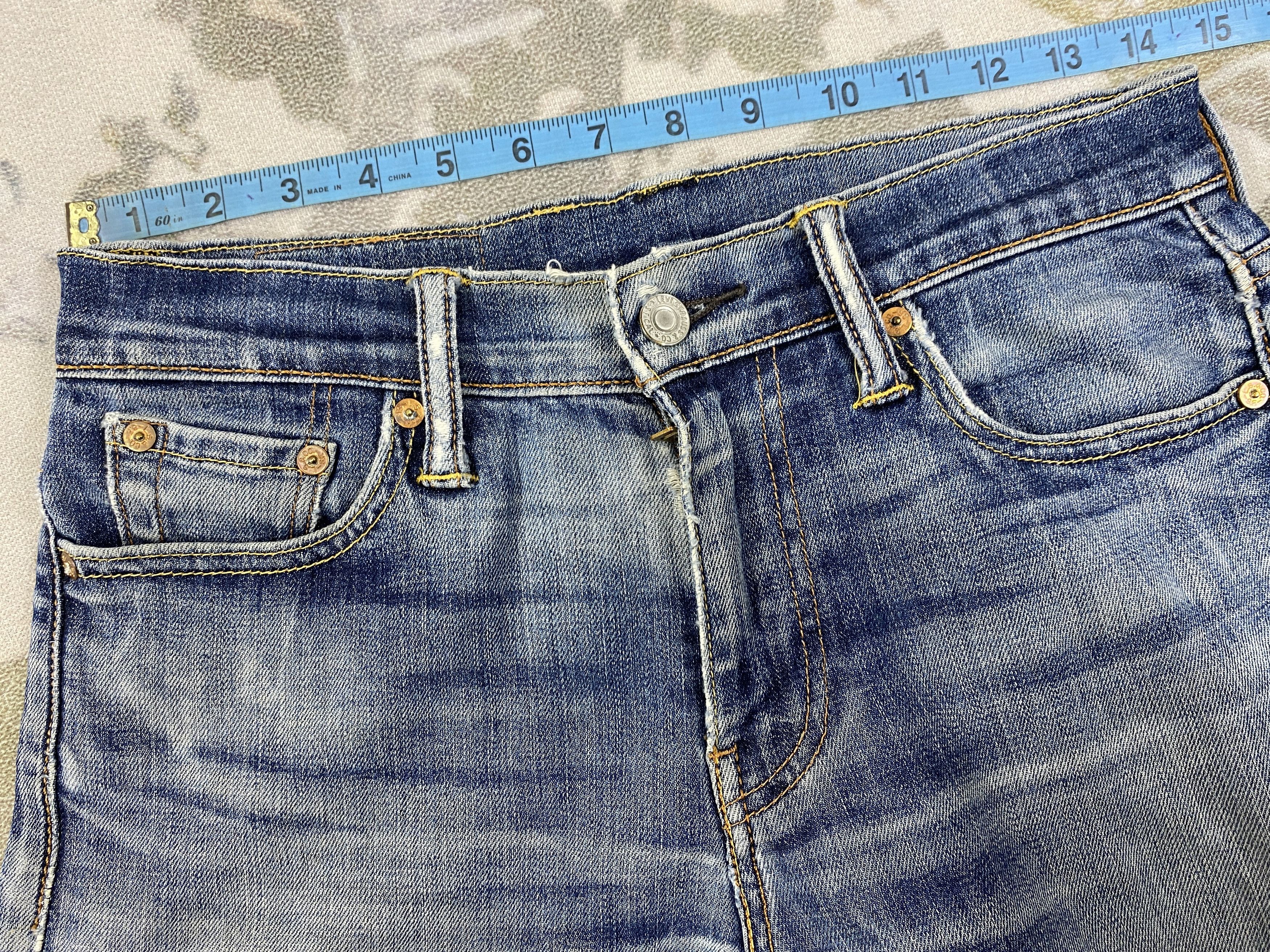 Levi's Distressed Blue Vintage Levi's 513 29x29 Denim -JN2150 Size US 29 - 5 Thumbnail