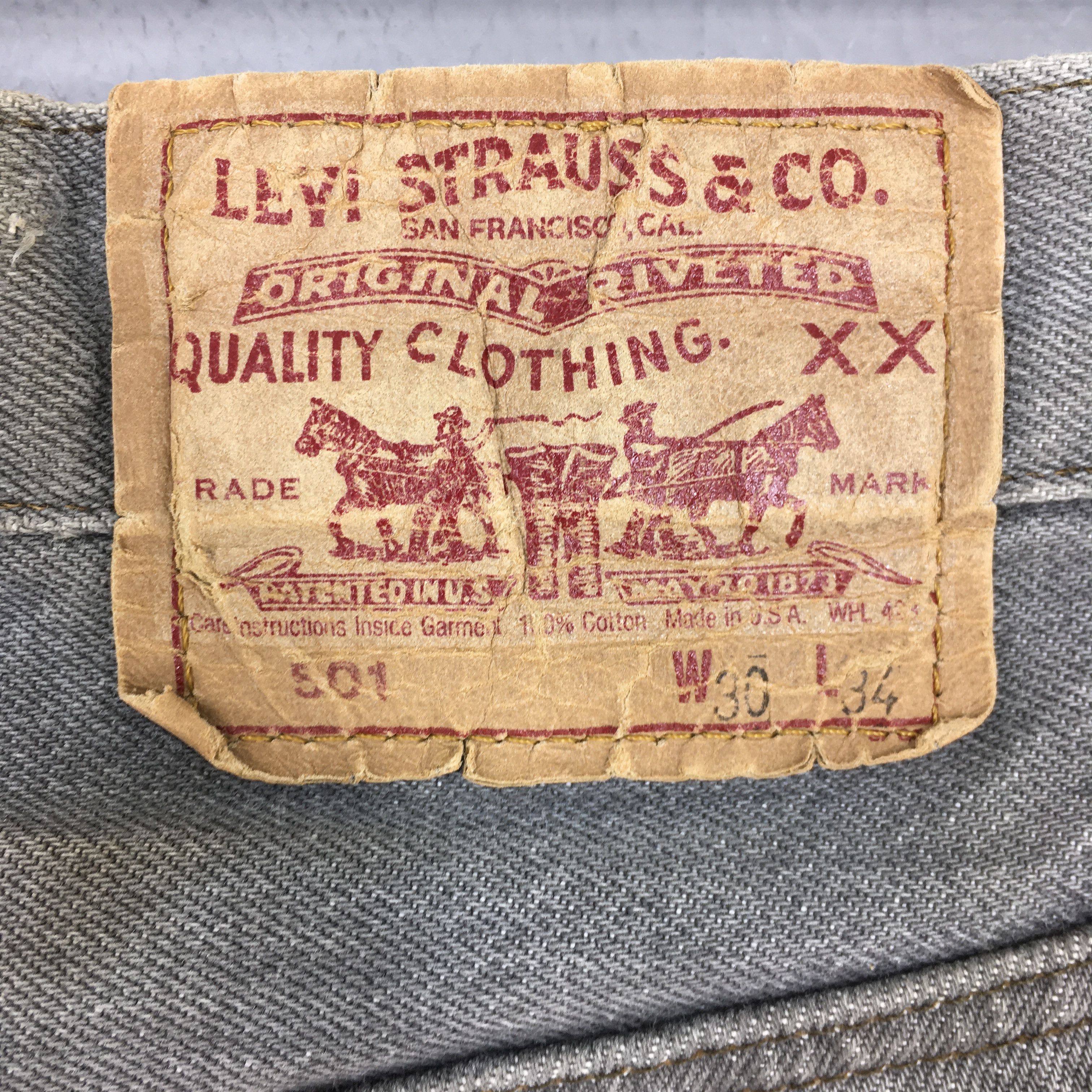 Levi's Size 27x26.5 Vintage 90s Levi's 501 Faded Black Jeans S520 Size 27" / US 4 / IT 40 - 11 Thumbnail
