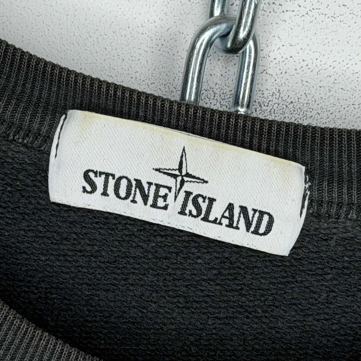 Stone Island Stone Island Sweatshirt Crewneck Dark Grey Badge Patch Size US L / EU 52-54 / 3 - 5 Thumbnail