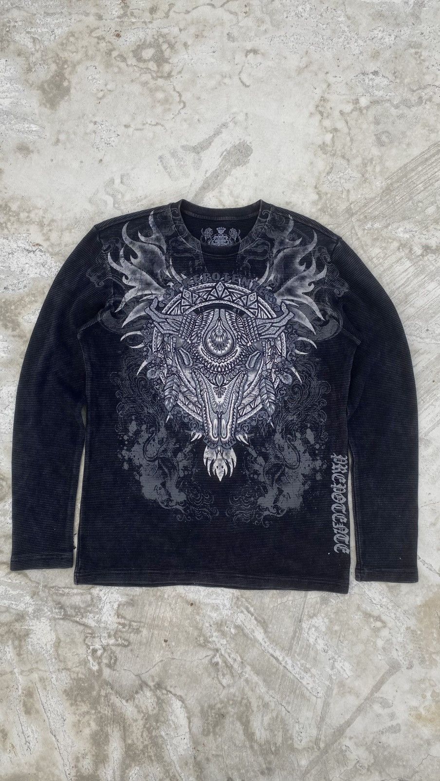 If Six Was Nine Y2K Prepotente Long Sleeve Waffle I6w9 Size US M / EU 48-50 / 2 - 1 Thumbnail