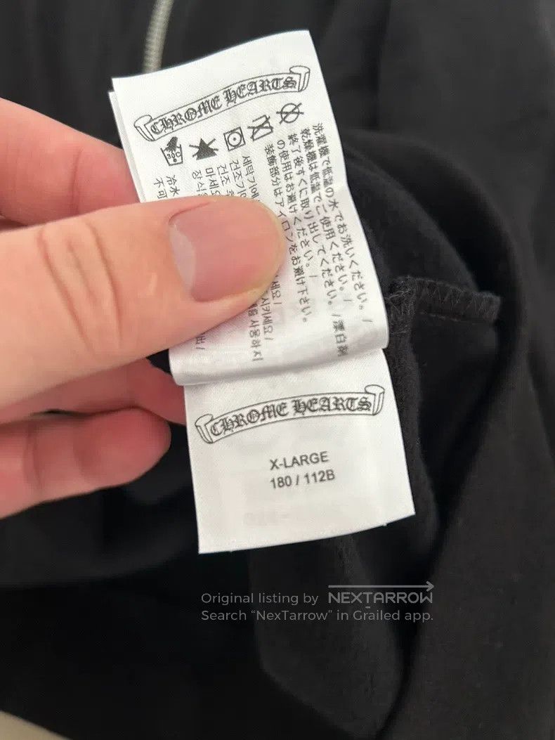 Chrome Hearts CHROME HEARTS Size XL Black horseshoe vine flower arm zippe Size US XL / EU 56 / 4 - 5 Thumbnail