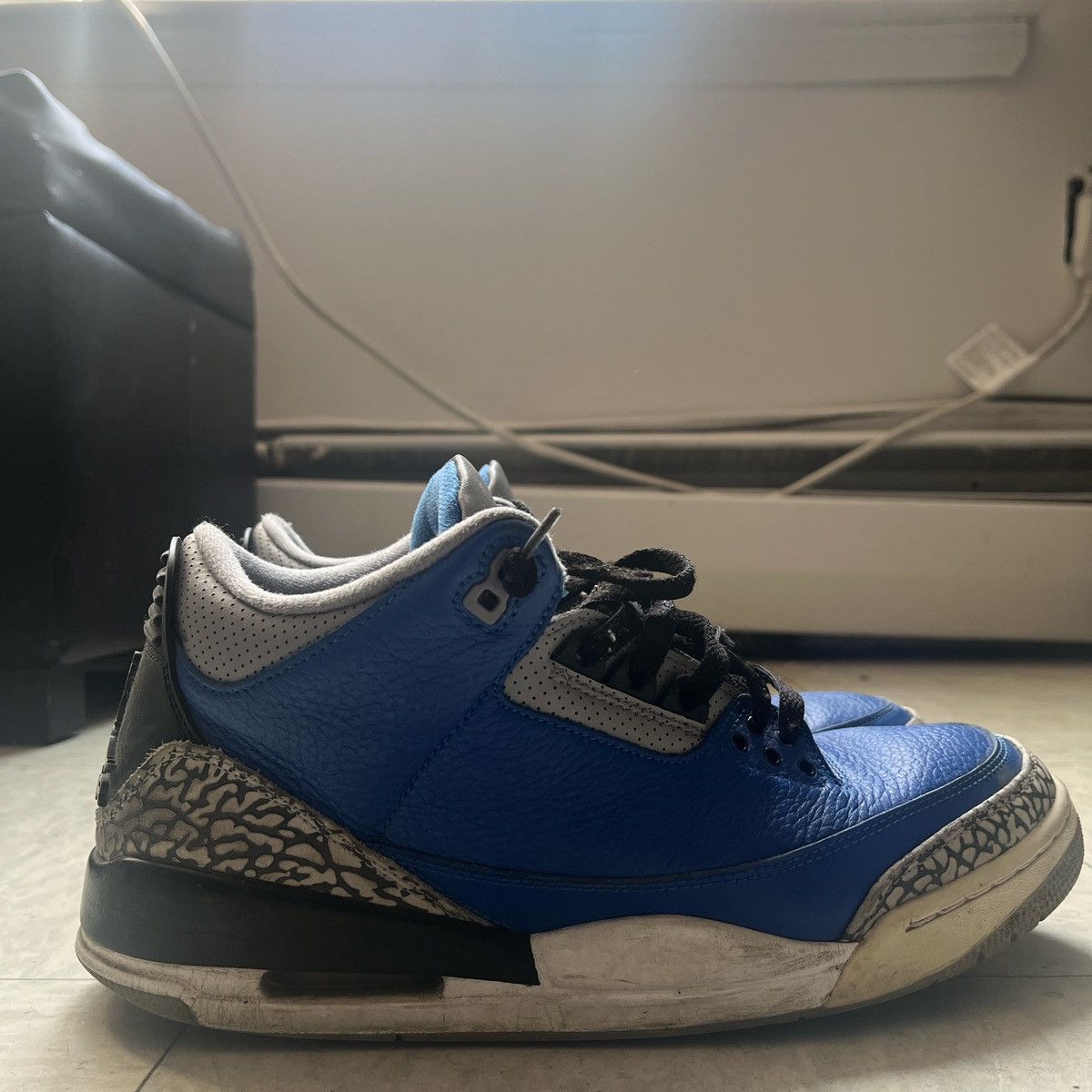 Jordan Brand × Nike Royal blue Jordan 3 Size US 10.5 / EU 43-44 - 3 Thumbnail
